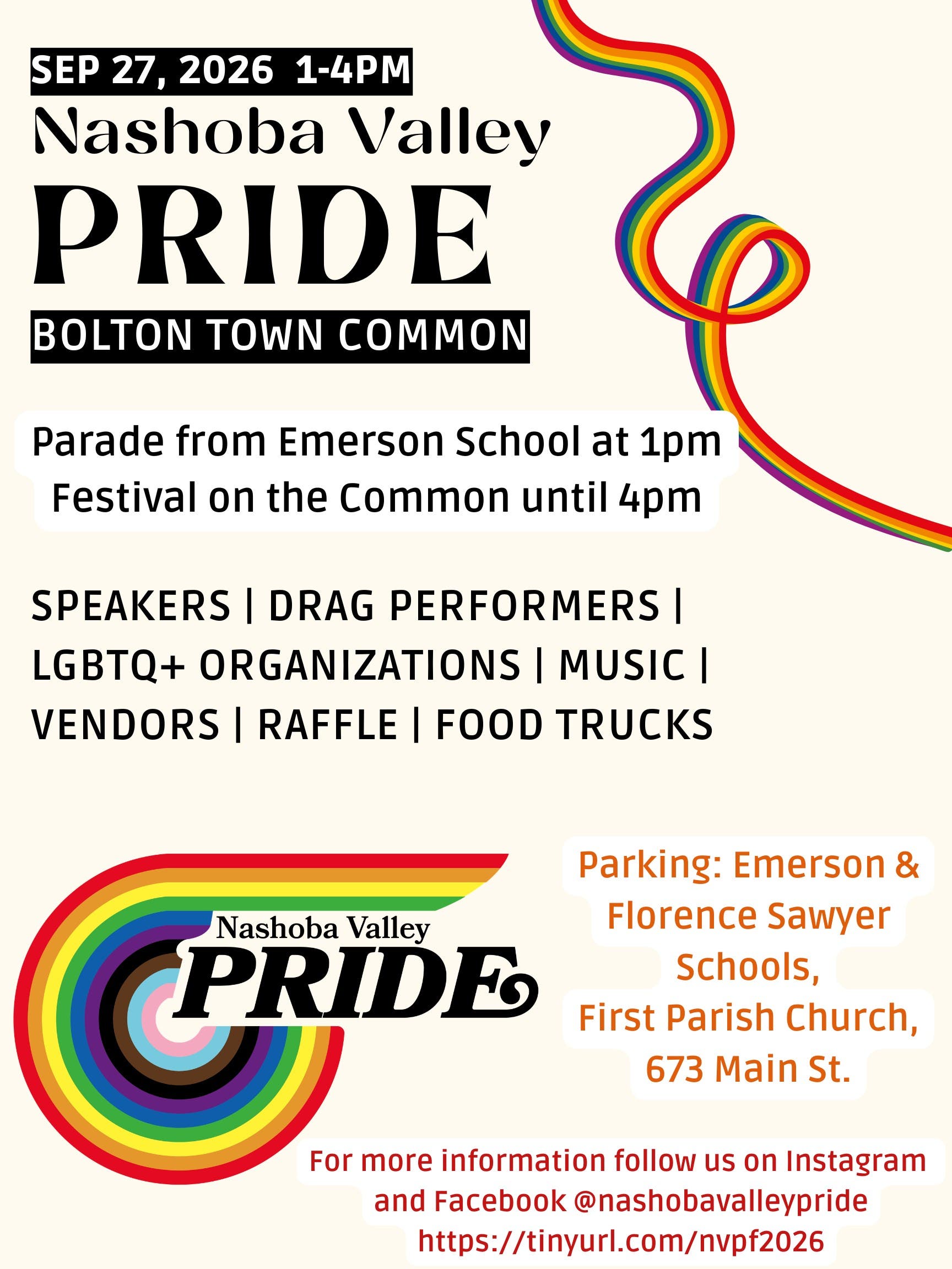 Nashoba Valley Pride (Rescheduled)