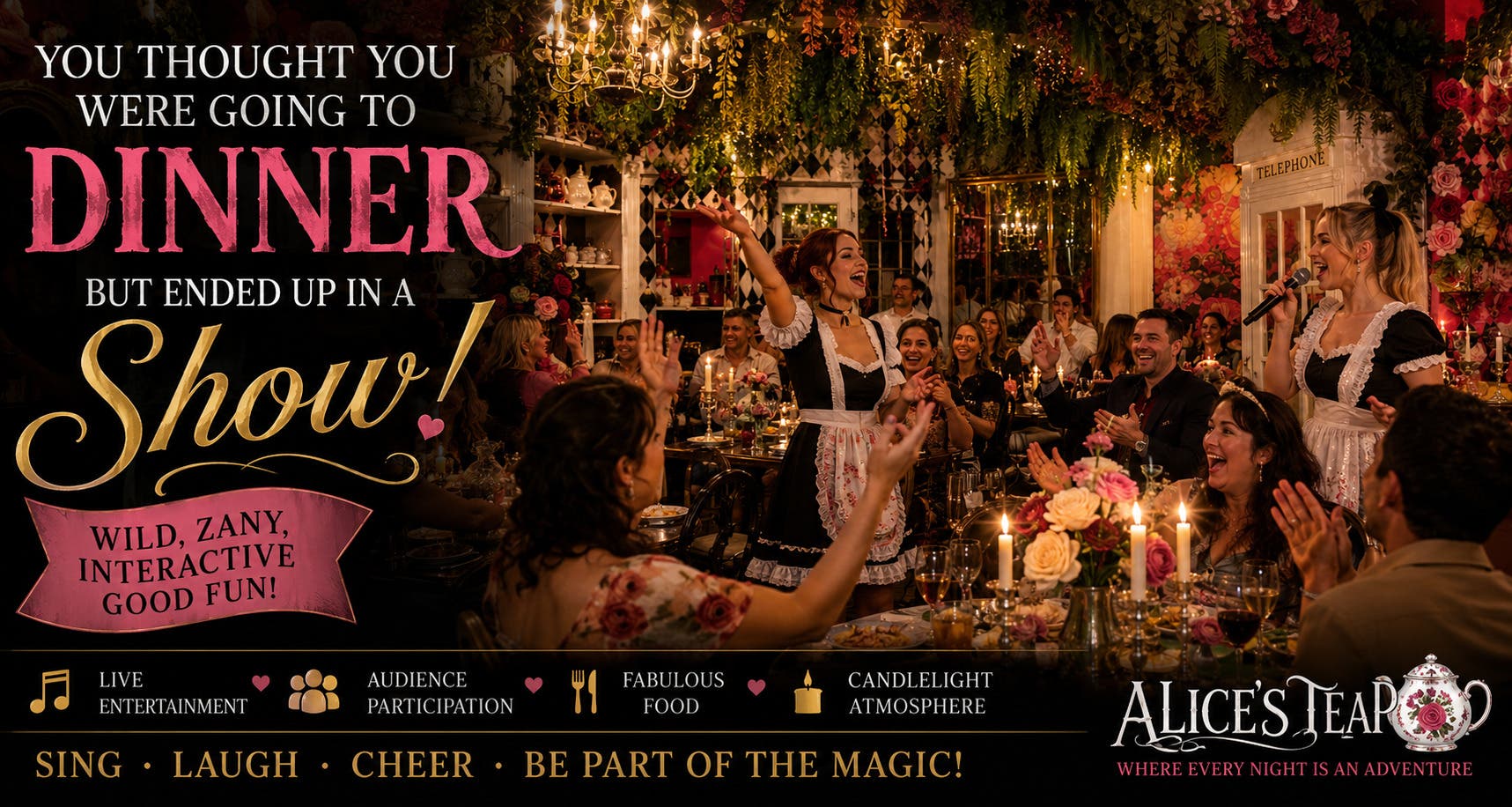 Comedy Dinner Theater Show in Delray Beach — July 24 (BOGO tickets for first 10!)