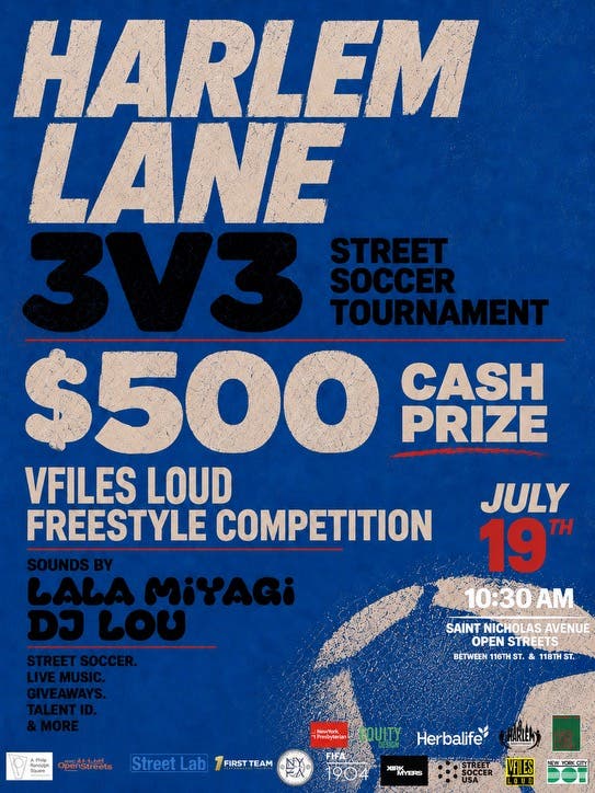 Harlem Lane 3V3 Street Soccer Tournament
