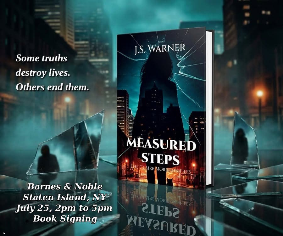 Book Signing: Measured Steps: The Claire Morrison Files with Author J.S. Warner