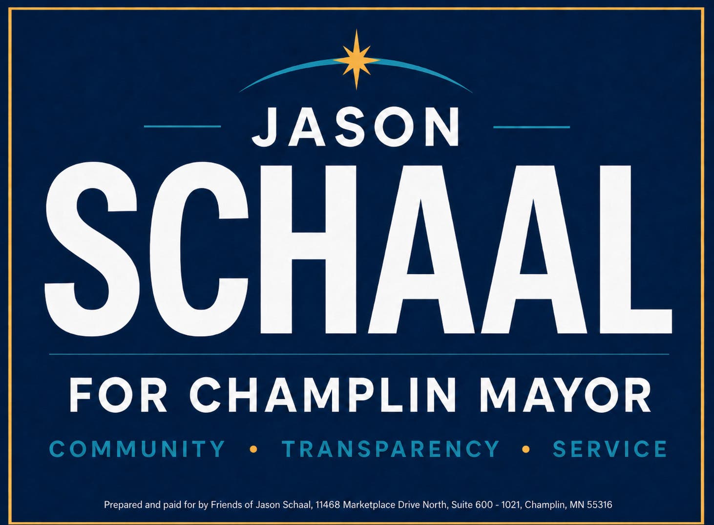 Jason Schaal for Champlin Mayor