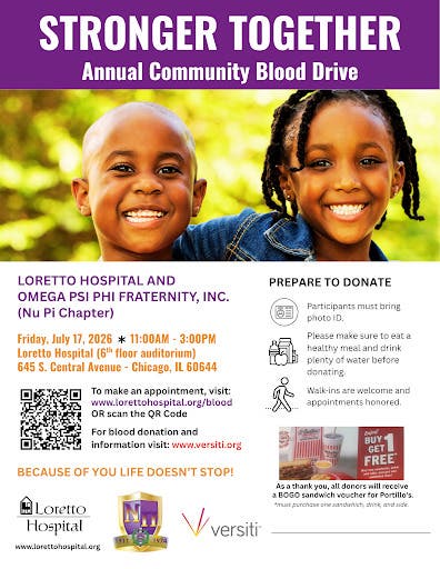 Loretto Hospital Annual Community Blood Drive