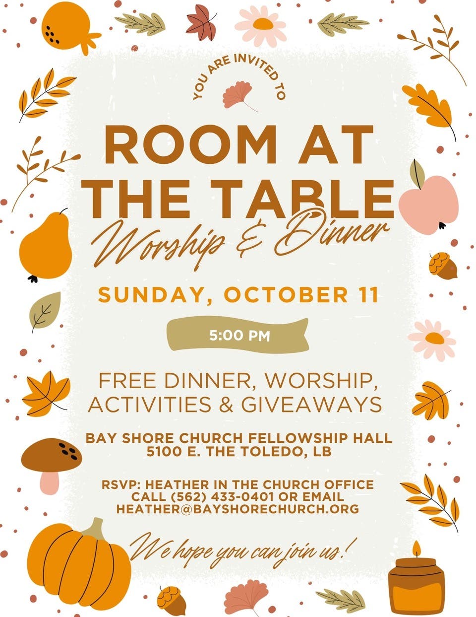 Room at the Table - Refuel after the Marathon!