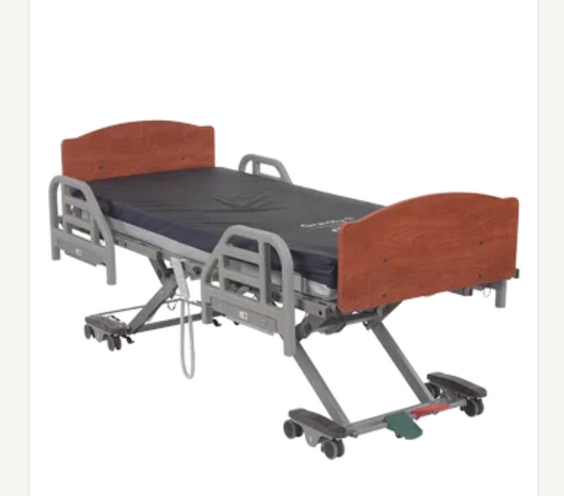 Free Electric hospital bed with air mattress