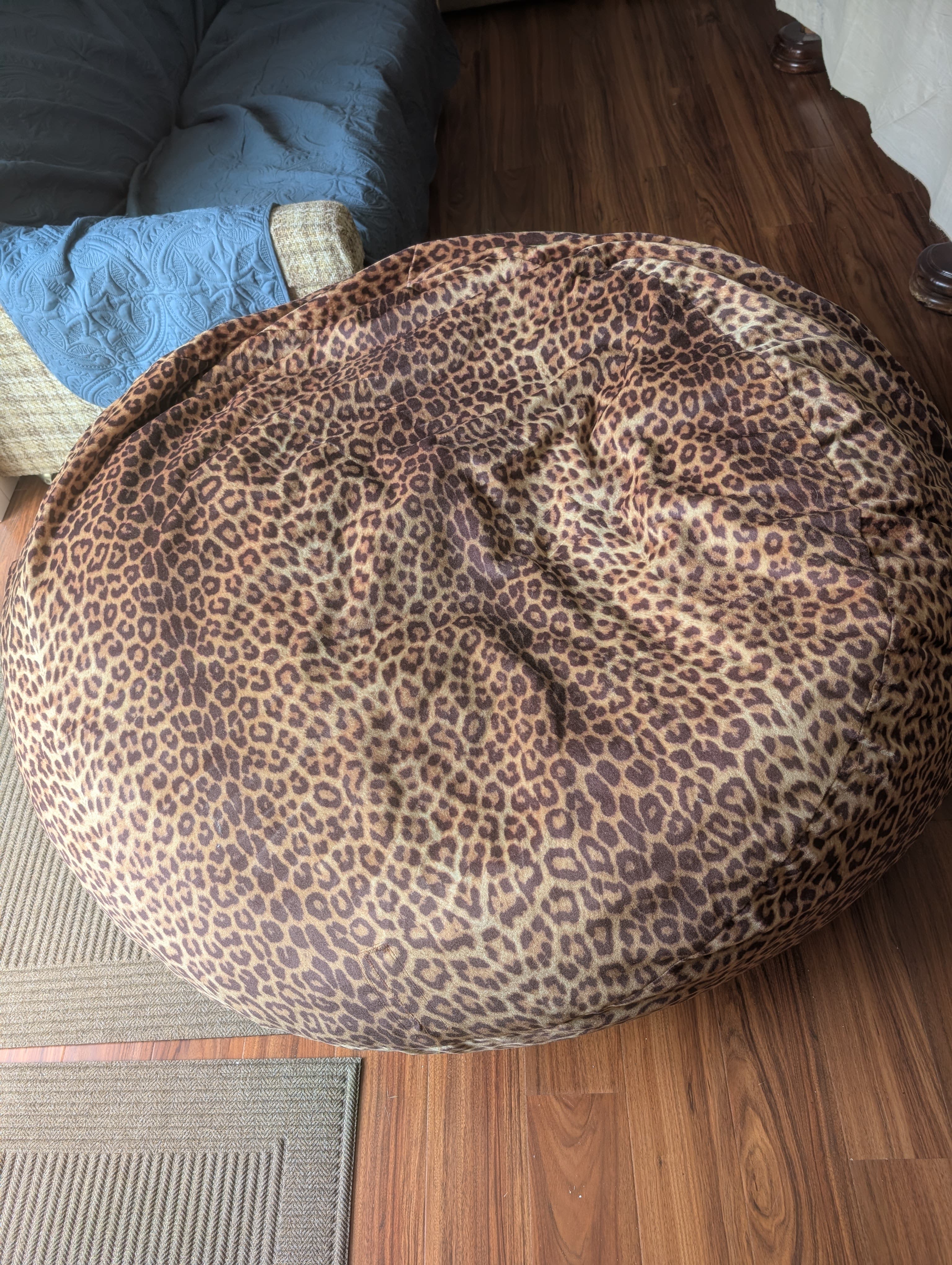Soft Foam-Filled "Poof" Chair