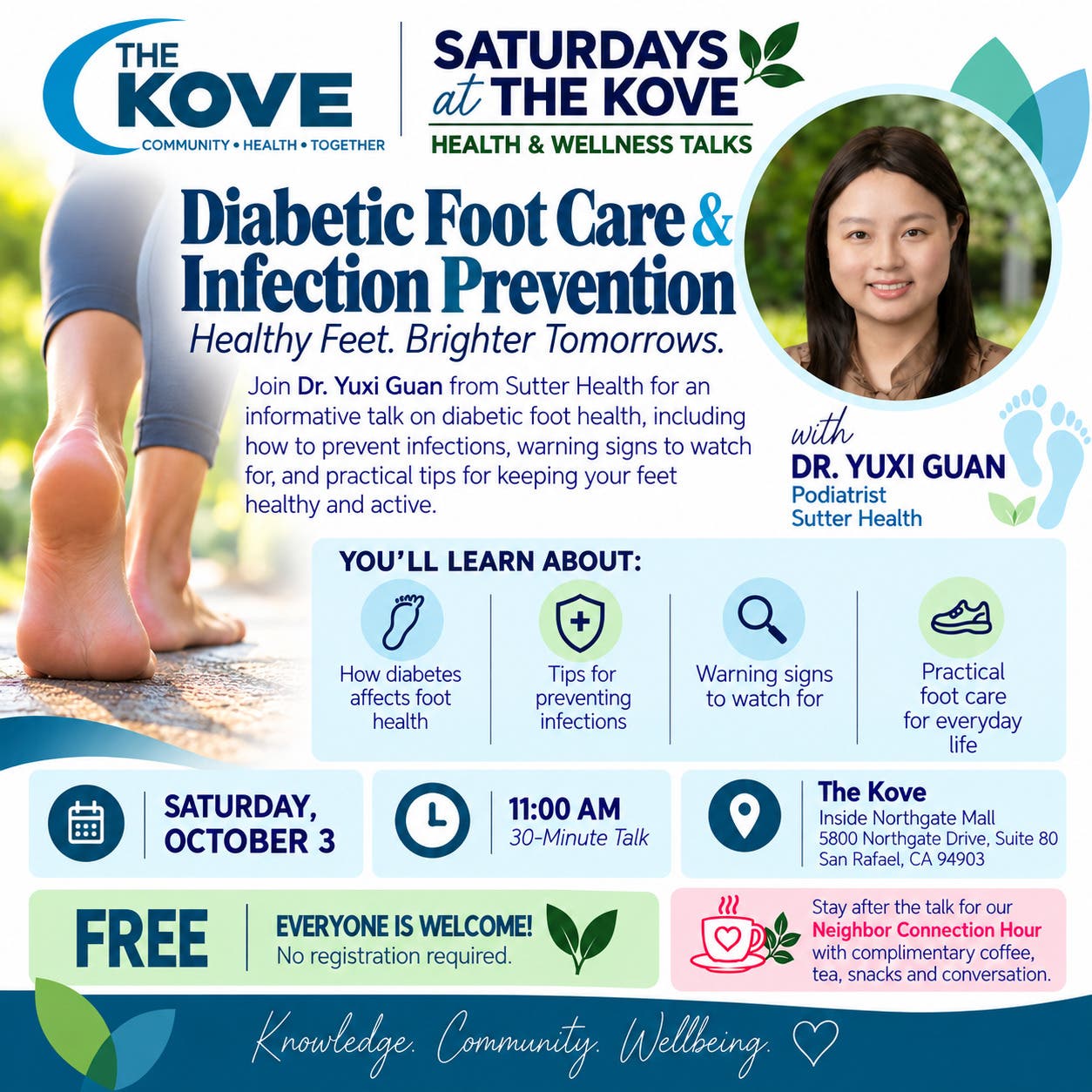 Free Health & Wellness Talk at The Kove: Diabetic Foot Health