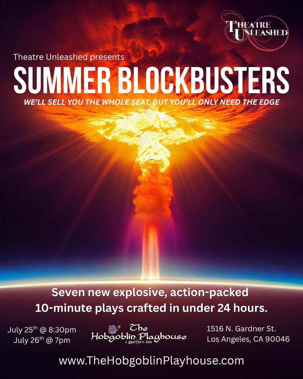 SUMMER BLOCKBUSTERS: A 24-Hour Theatre Event