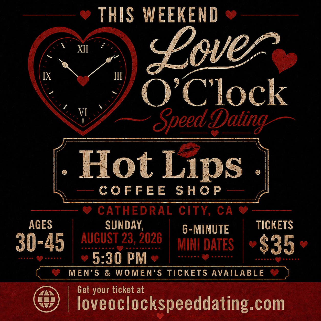 Speed Dating THIS WEEKEND - Cat City - Ages 30-45