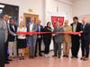 Assemblyman Al Barlas; Reginald Bledsoe; Kristin Corrado, State Senator; Daniel Webster, Dreamscape; Chris Huff, Dreamscape; CU student; Dr. Jeffrey Senese, CU President; Mayor Garrett Jones; Edwin Pineda-Cortes; Christopher Durkin, Essex County Clerk
