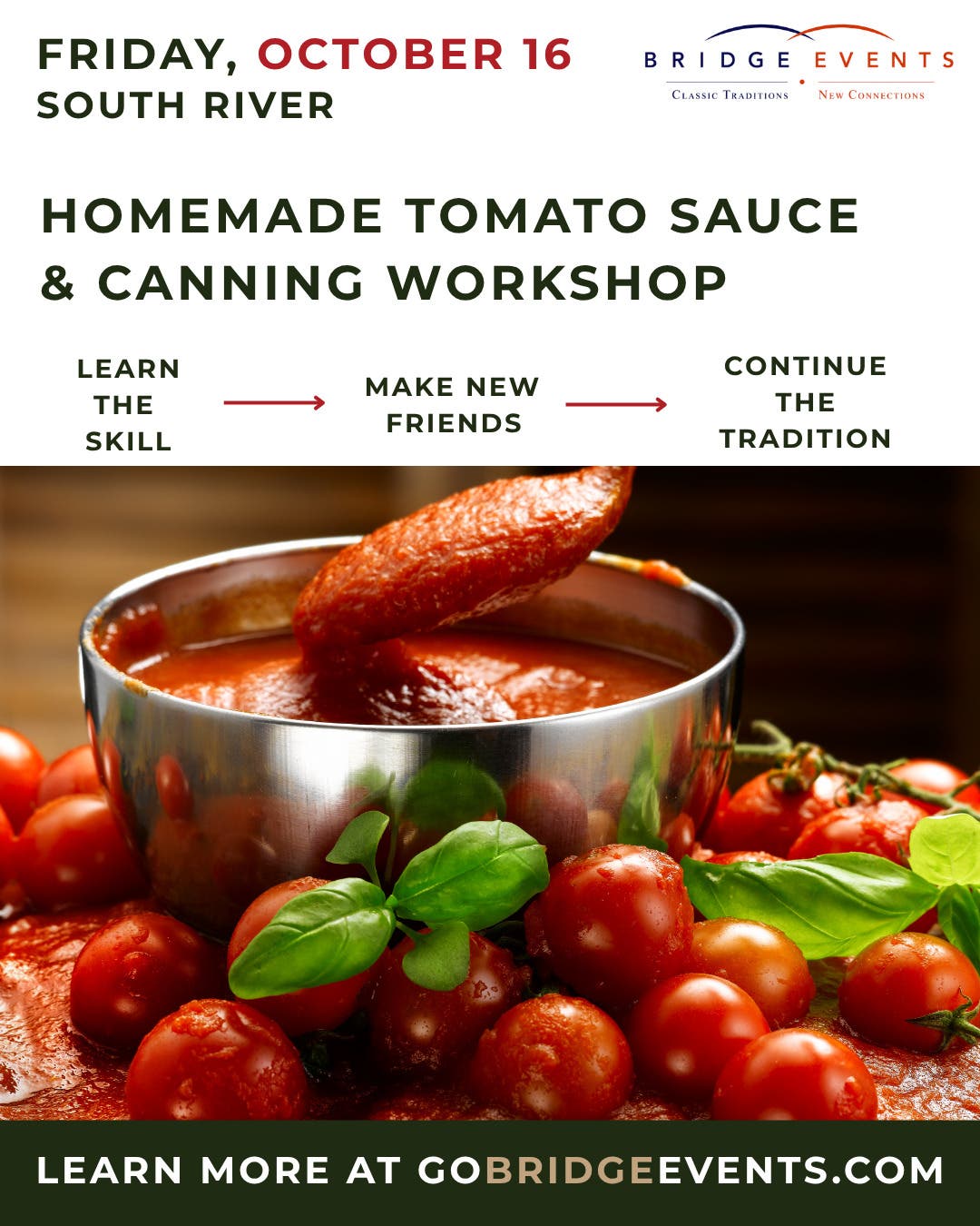 Homemade Tomato Sauce & Canning Workshop