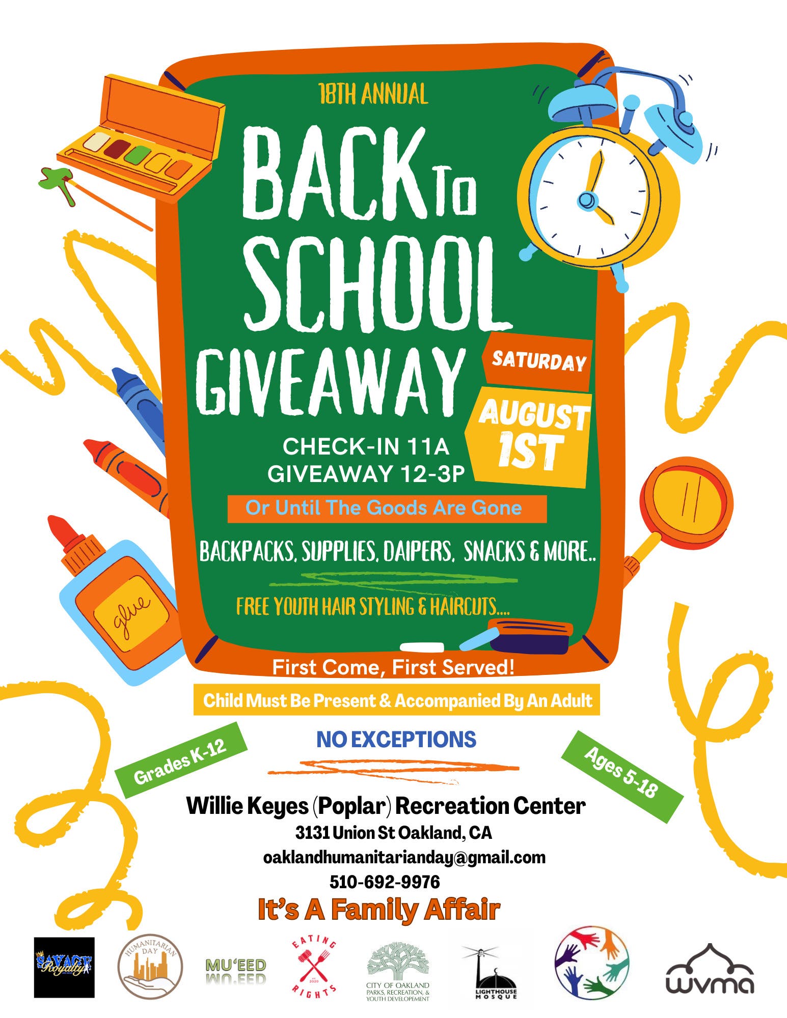 18th Annual Back To School Giveaway
