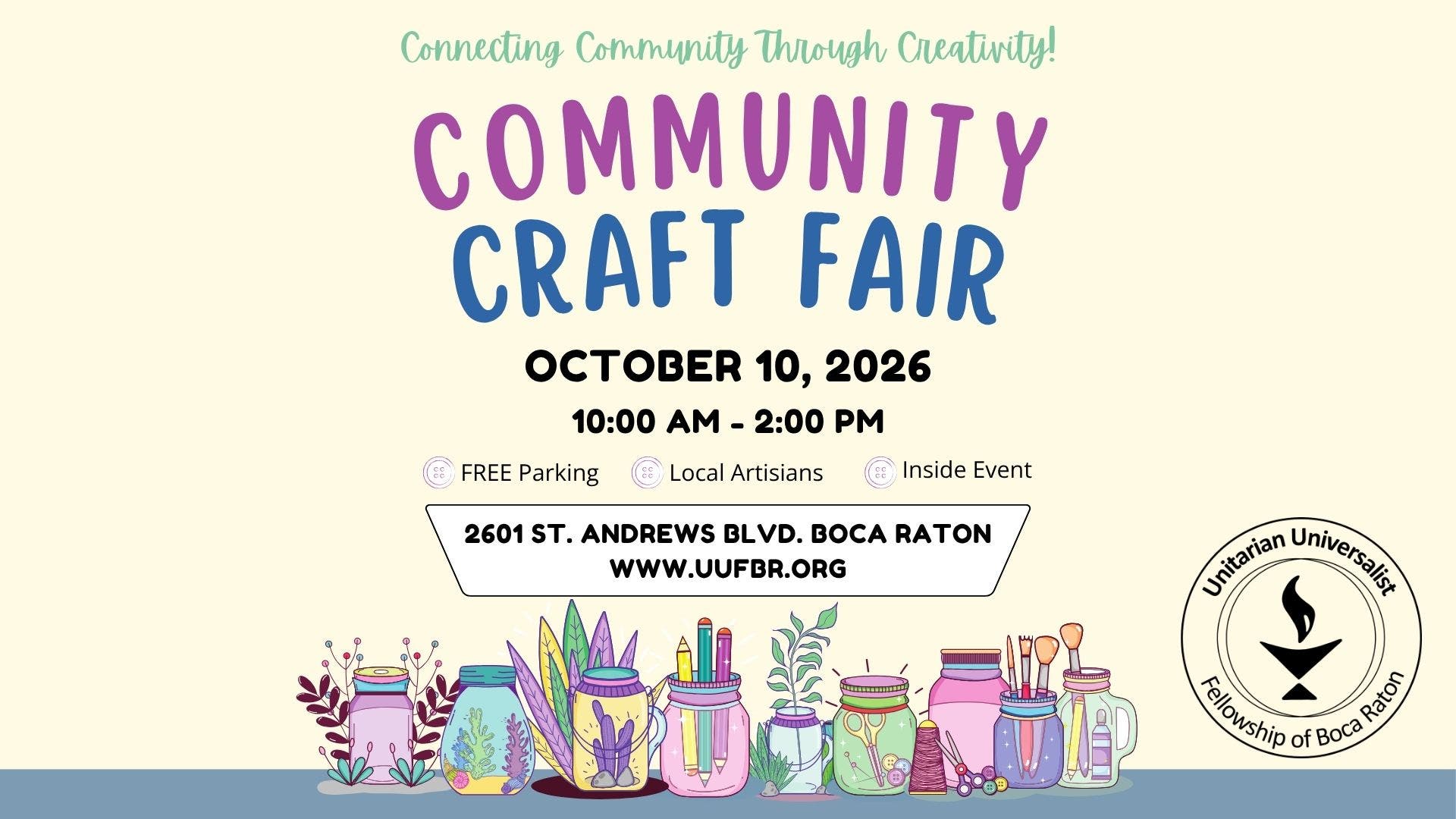UUFBR’s 2026 Craft Fair: Connecting Community Through Creativity