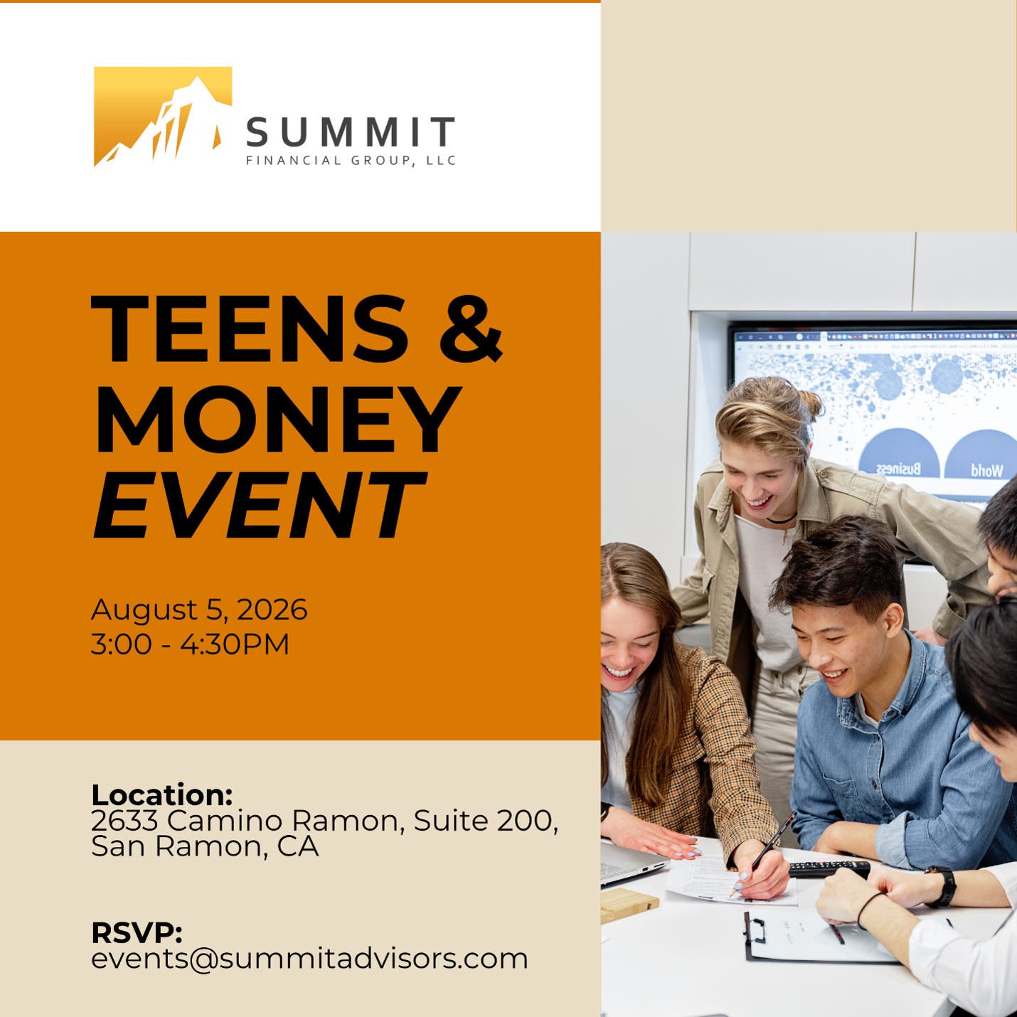Teens & Money Event