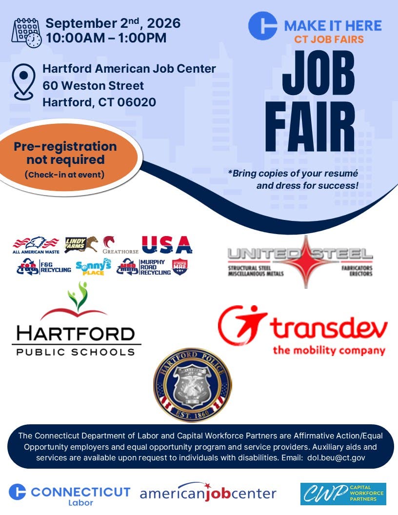 Make It Here CT Job Fairs Job Fair