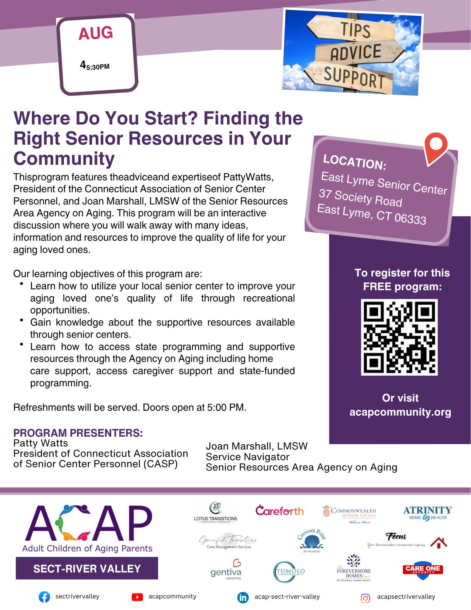 ACAP SECT-River Valley Chapter (Adult Children of Aging Parents)