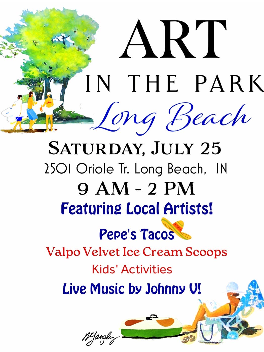 Art In The Park Long Beach. - SAT, July 25th