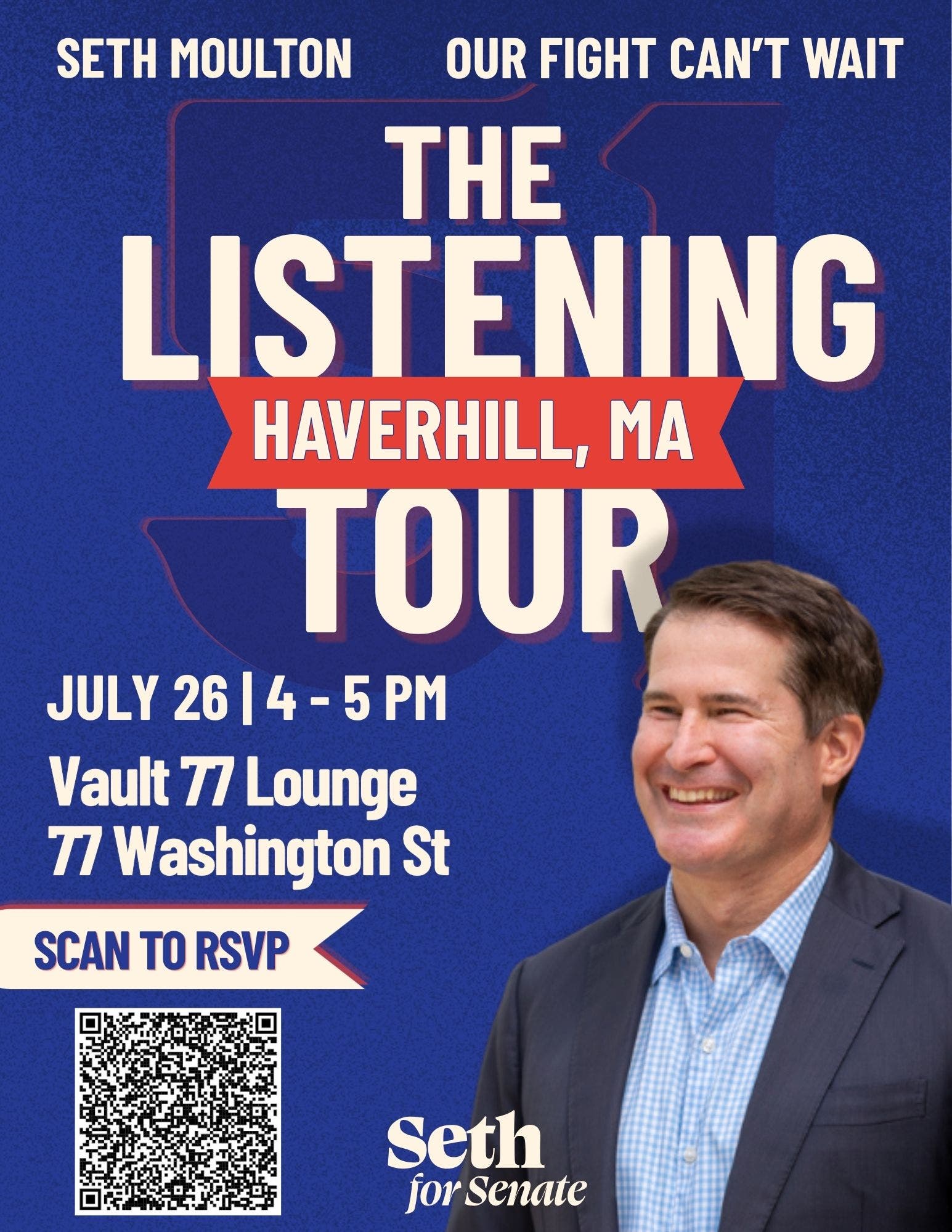 Happy Hour with U.S. Senate Candidate Seth Moulton