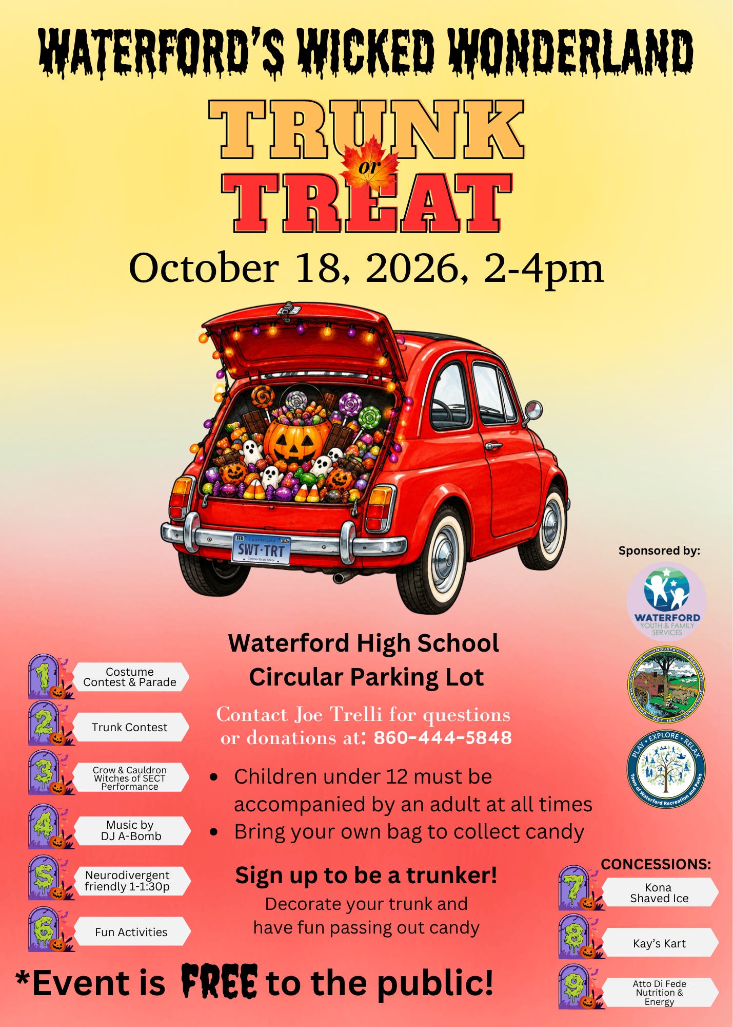 Waterford's Wicked Wonderland Trunk-or-Treat Event