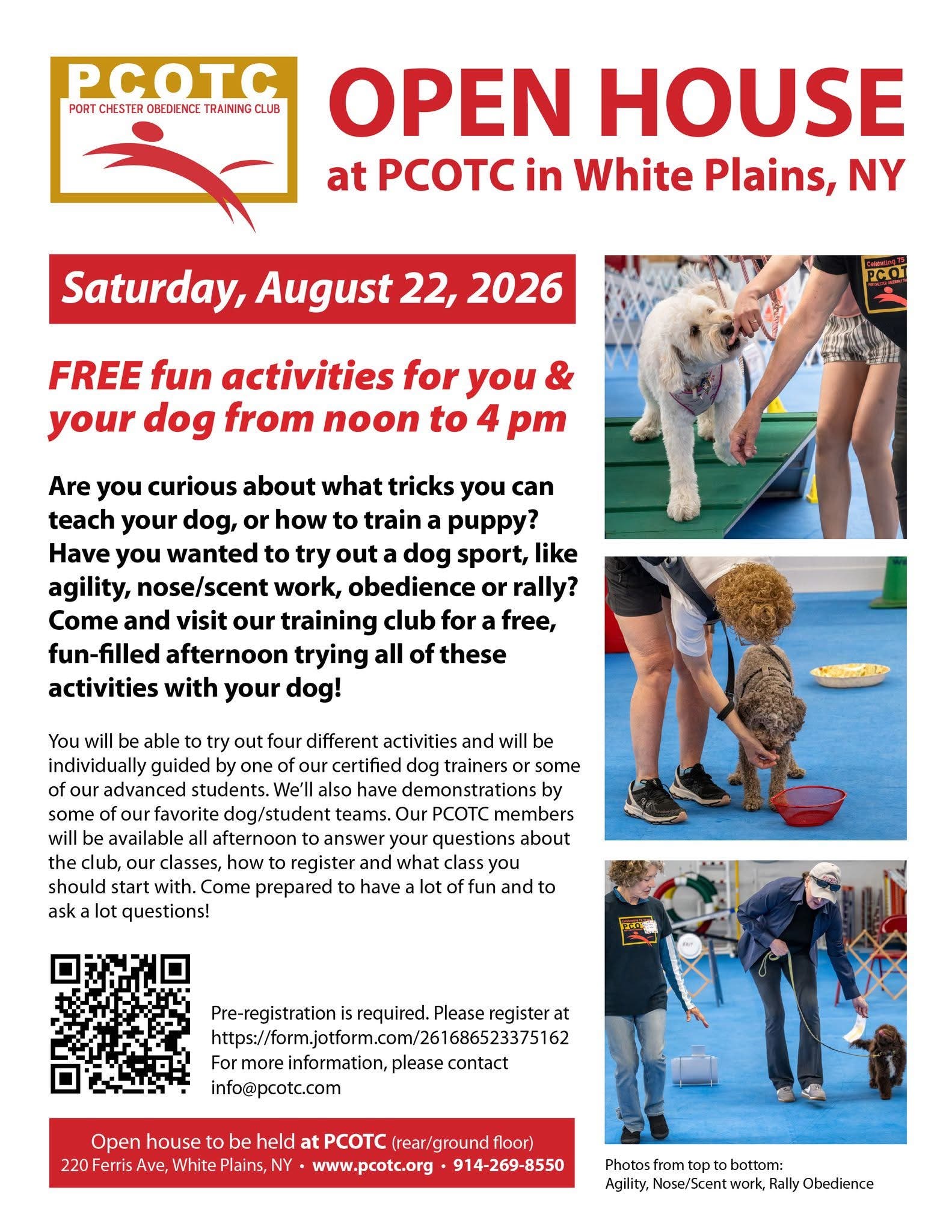 Dog Sports Training Open House at PCOTC