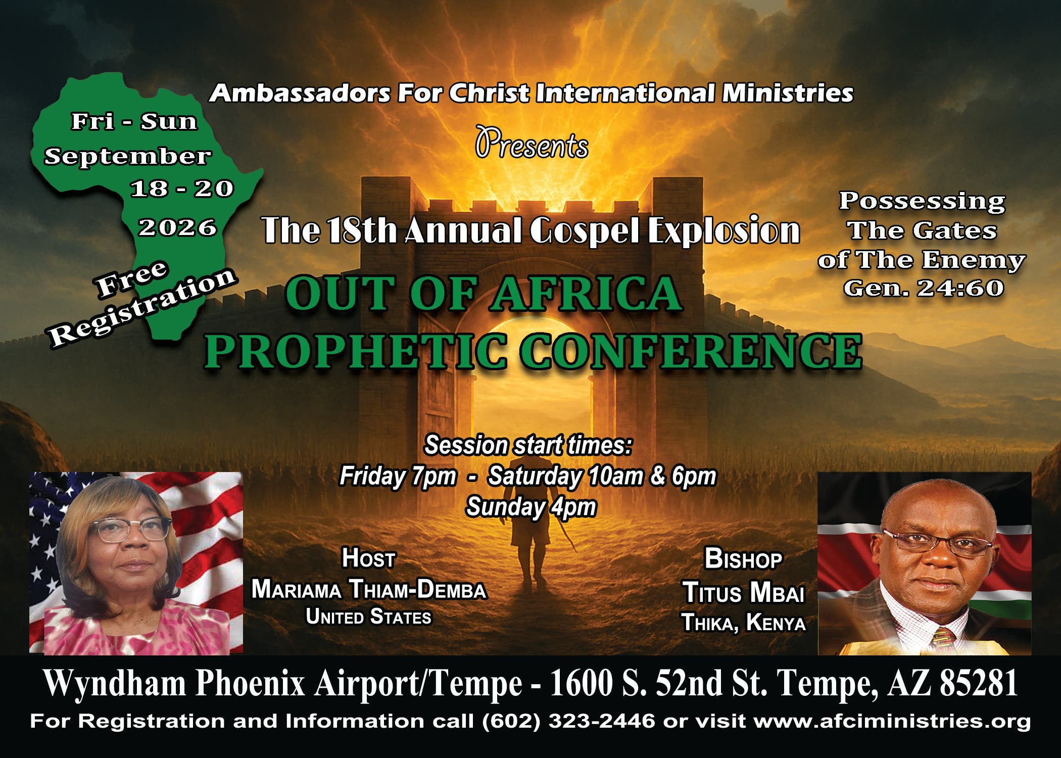 The18th Annual Gospel Explosion Out of Africa Prophetic Conference