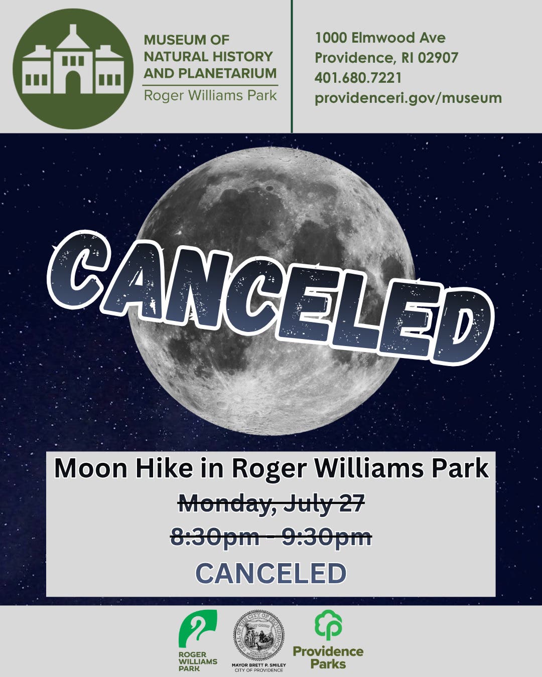 Cancelled-July 27 Moon Hike