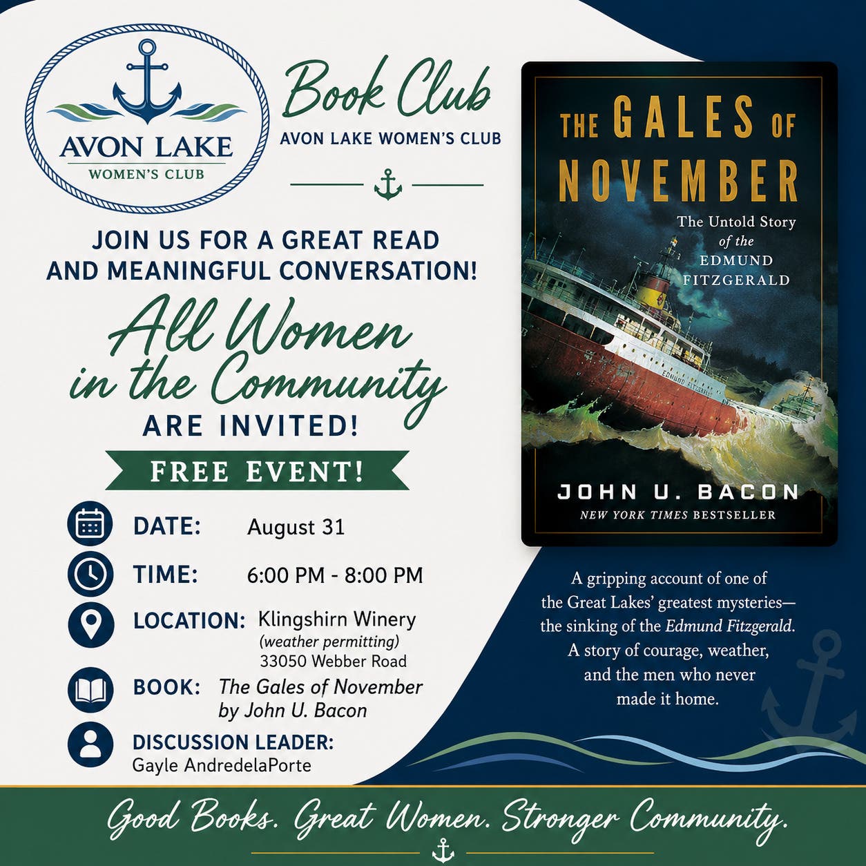 Avon Lake Women's Club Book Club