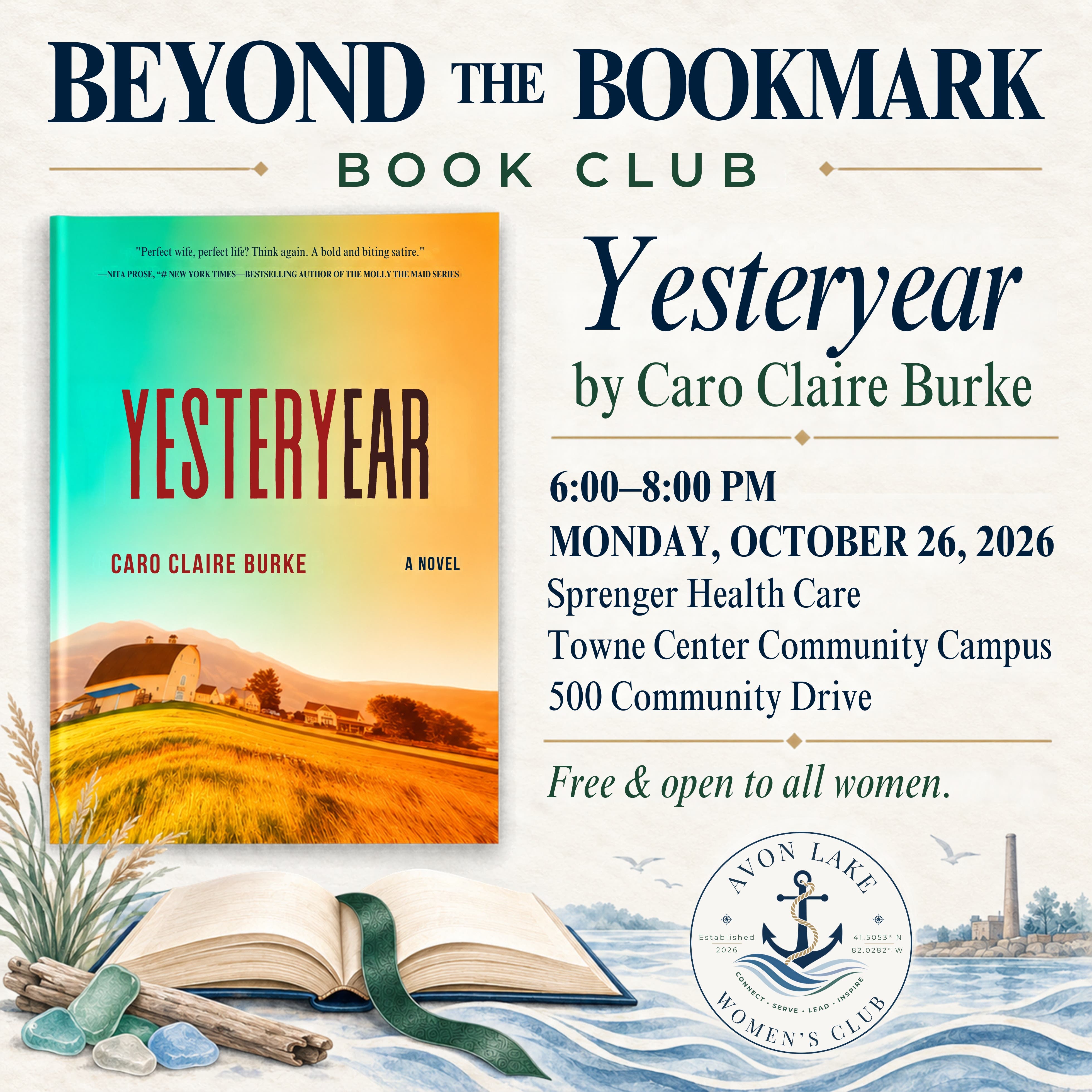 Beyond the Bookmark — Avon Lake Women’s Club Book Club