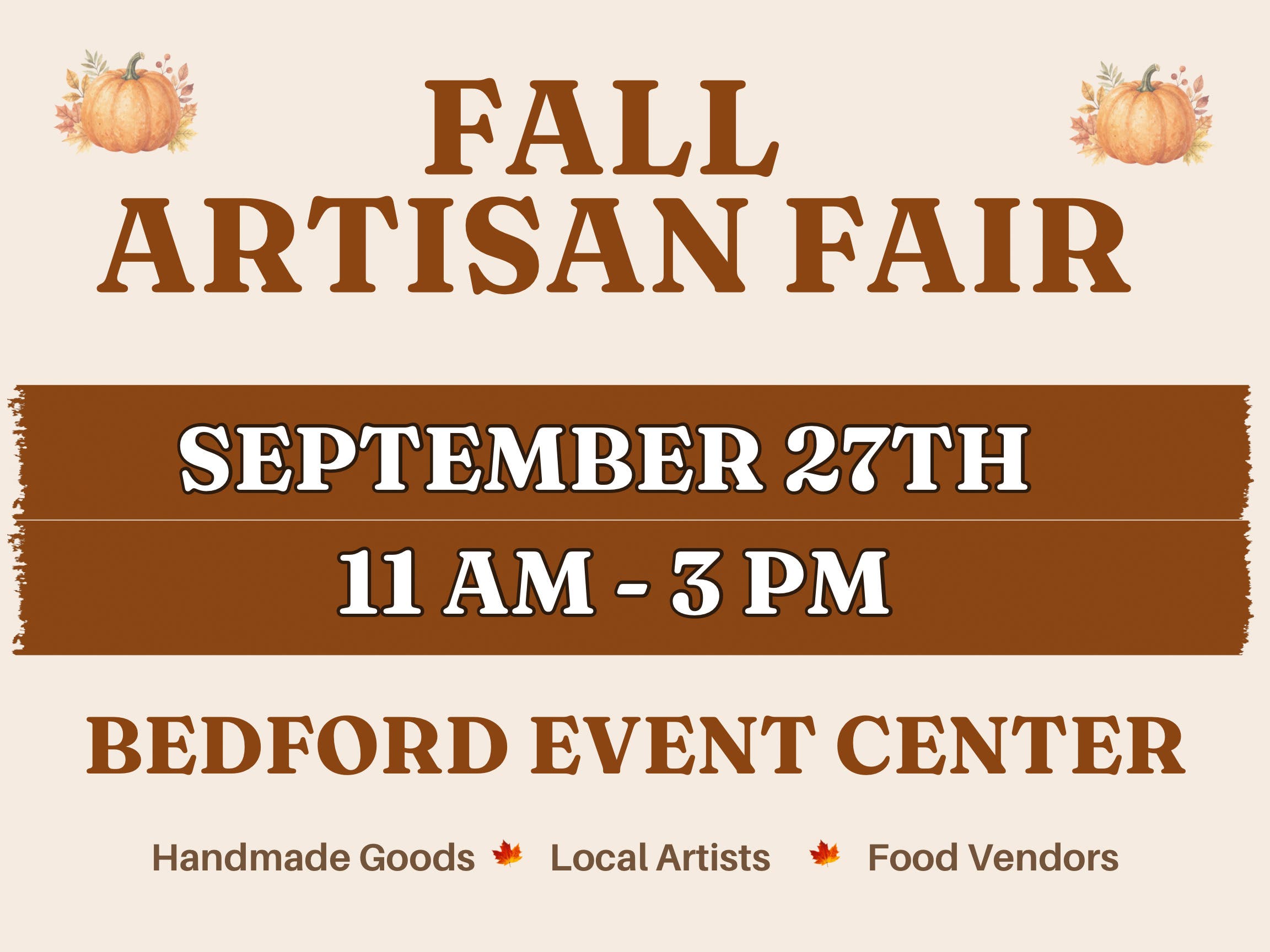 Fall Artisan Fair at Bedford Event Center
