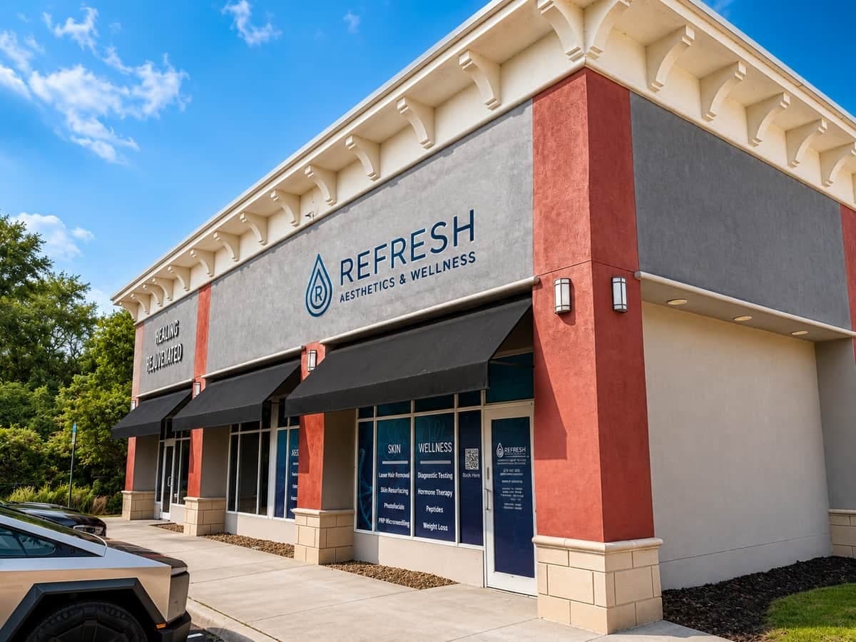 Refresh - Aesthetics & Wellness serves New Tampa and surrounding communities from its office at 17504 Preserve Walk Lane.