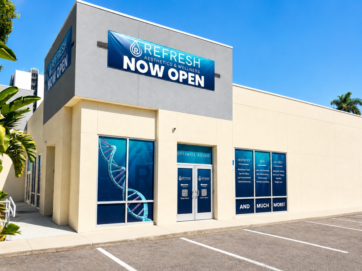 Refresh - Aesthetics & Wellness serves St. Petersburg and surrounding Pinellas County communities from 646 1st Ave S.