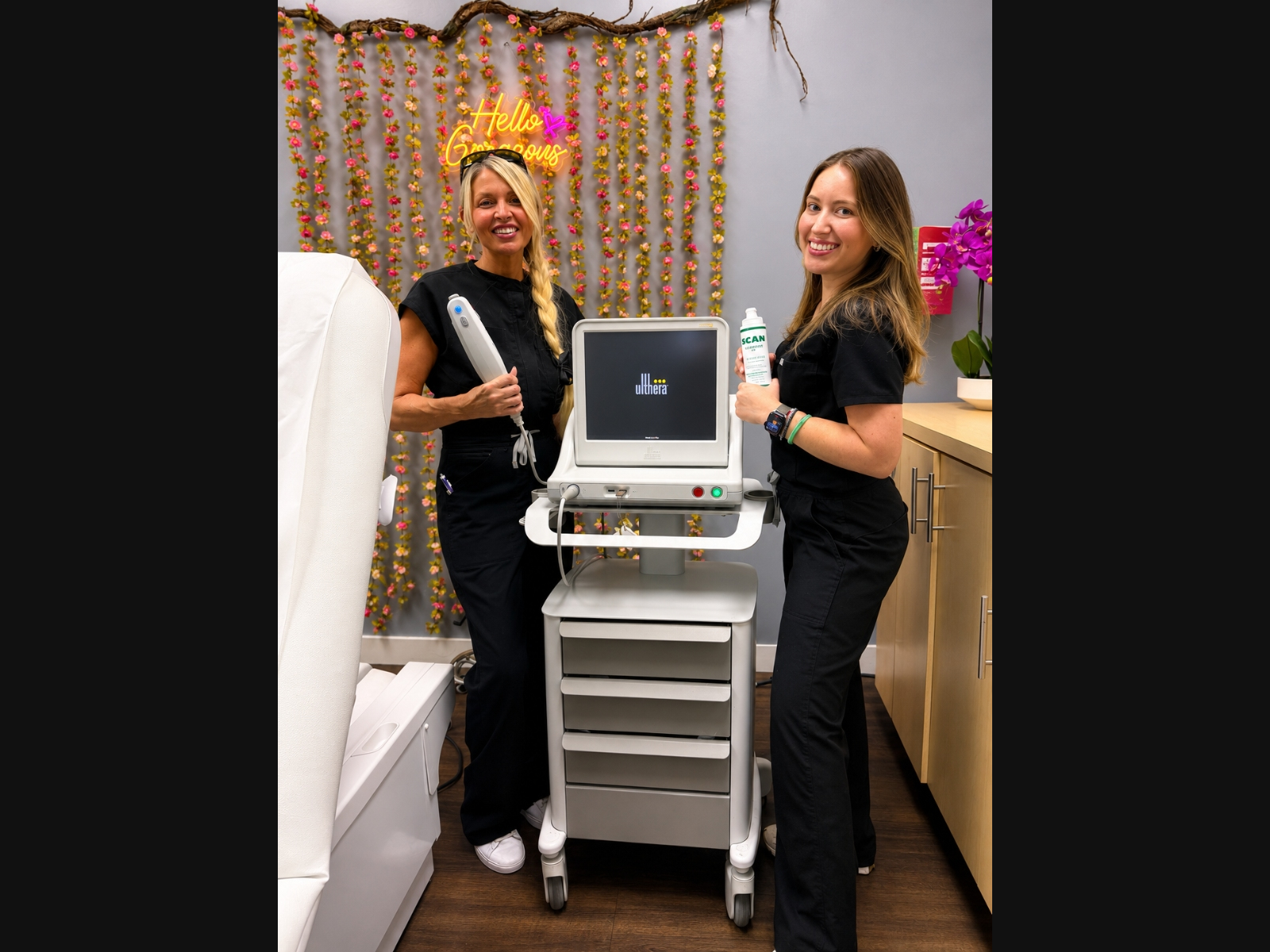 Ultherapy at Refresh - Aesthetics & Wellness in Palm Harbor uses focused ultrasound energy to help stimulate collagen and gradually lift and tighten areas such as the brow, under the chin, and neck without surgery.