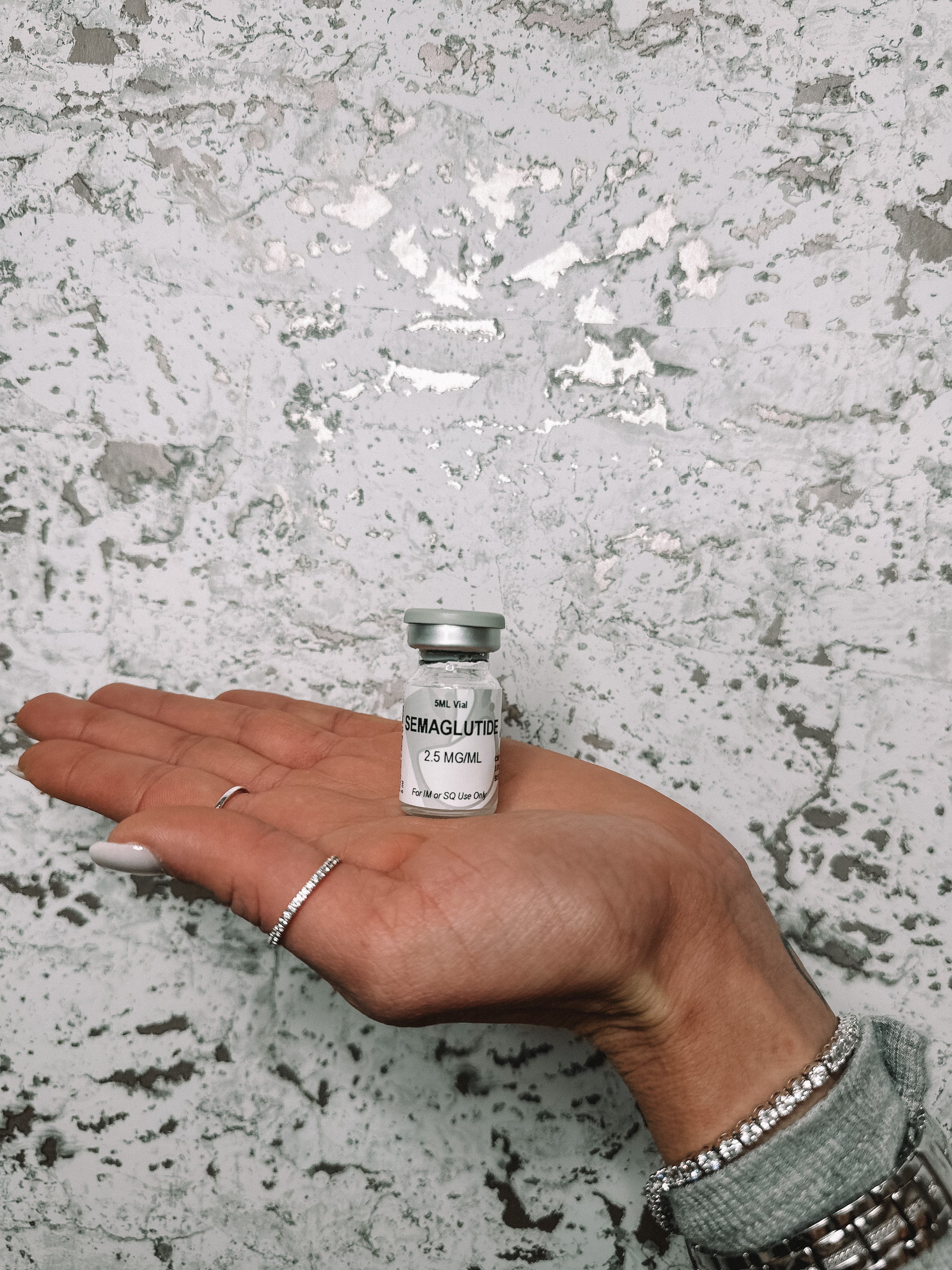 Semaglutide vial used in a GLP-1 medical weight loss program at Refresh - Aesthetics & Wellness