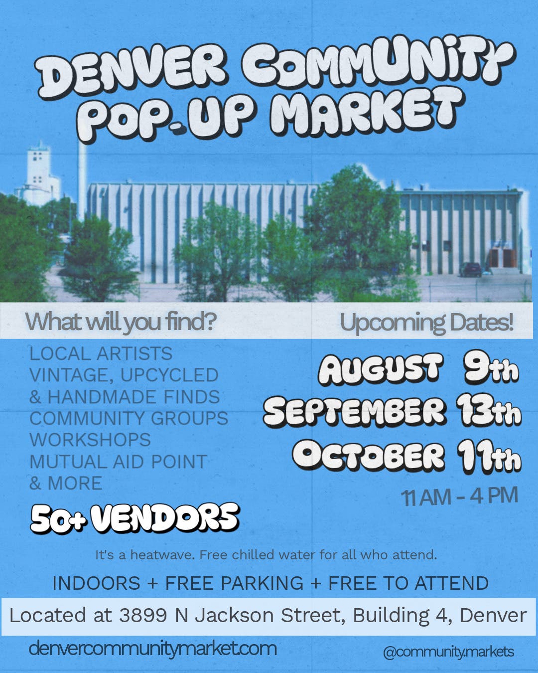 Denver Community Market on August 9!