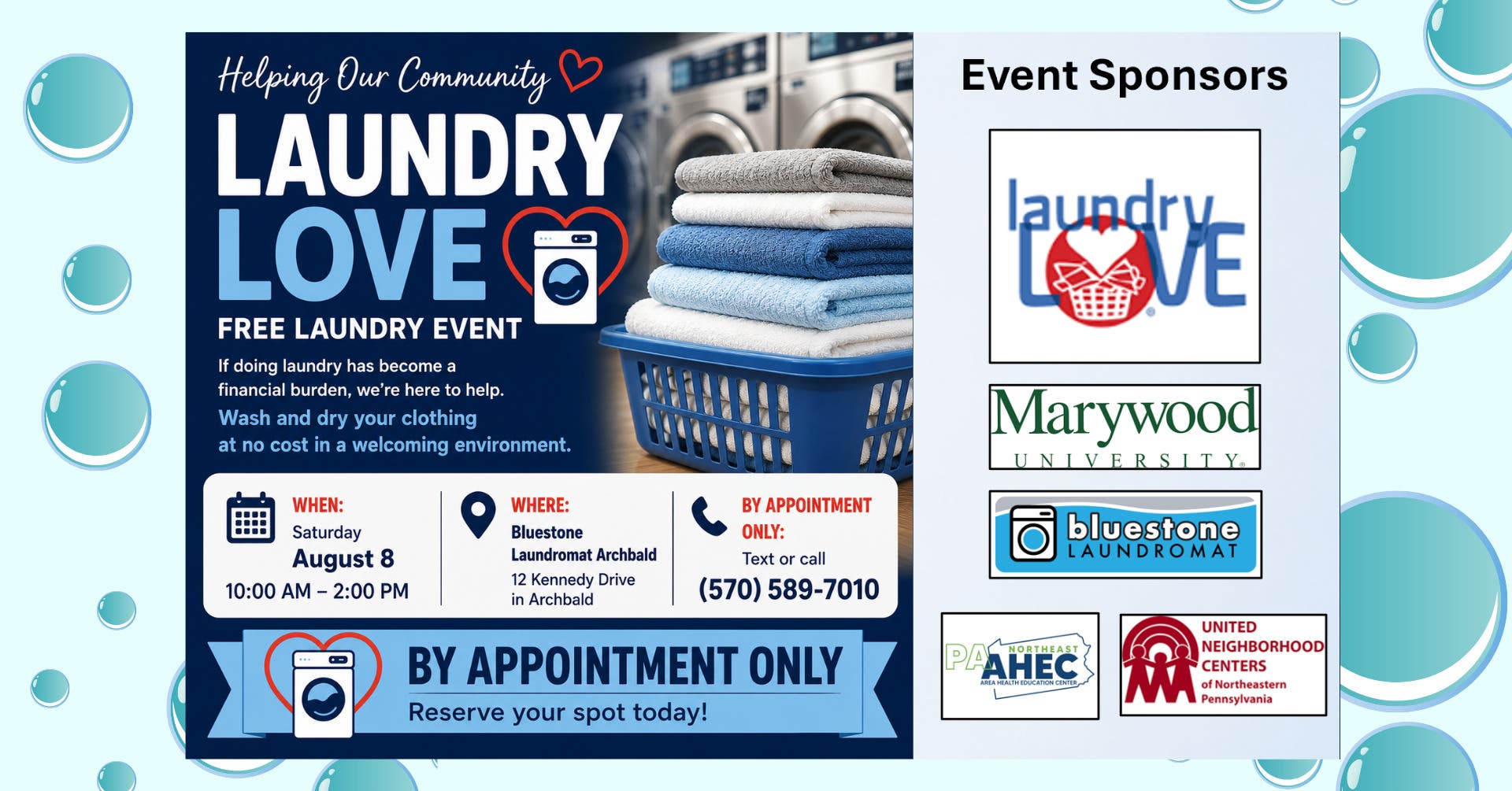 Laundry Love Free Laundry Event