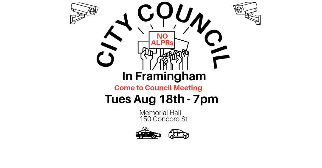 F’Ham City Council Mtg - ALPR Ordinance discussion