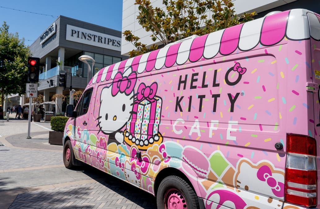 Hello Kitty Cafe Truck at Hillsdale Shopping Center
