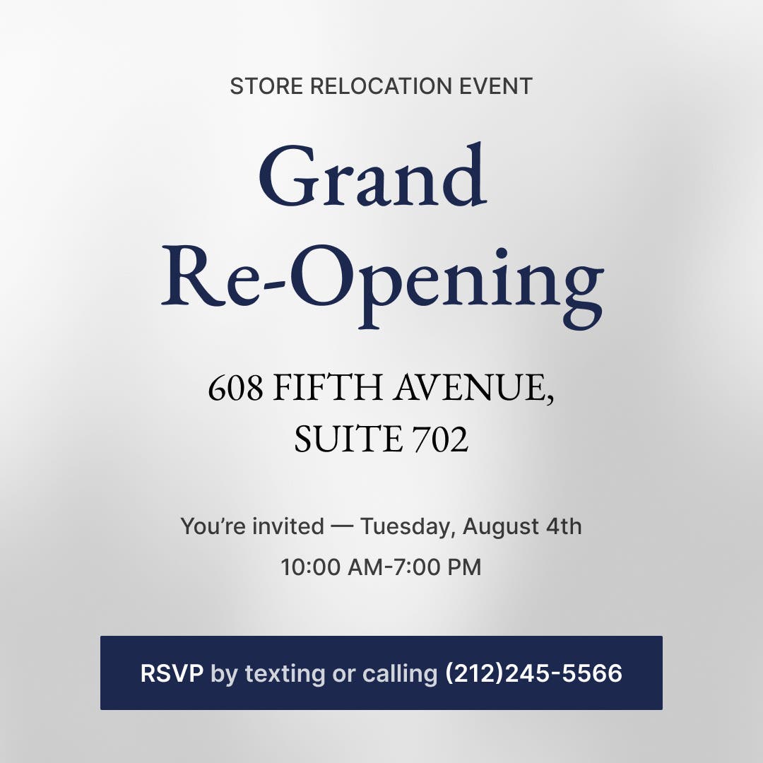 Louis Martin Jewelers Grand Re-Opening Event on Fifth Avenue