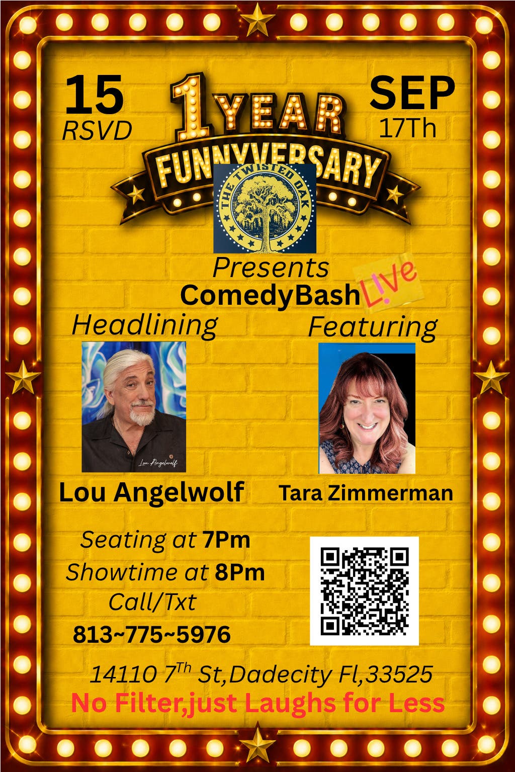 The Twisted Oak presents ComedyBashLive