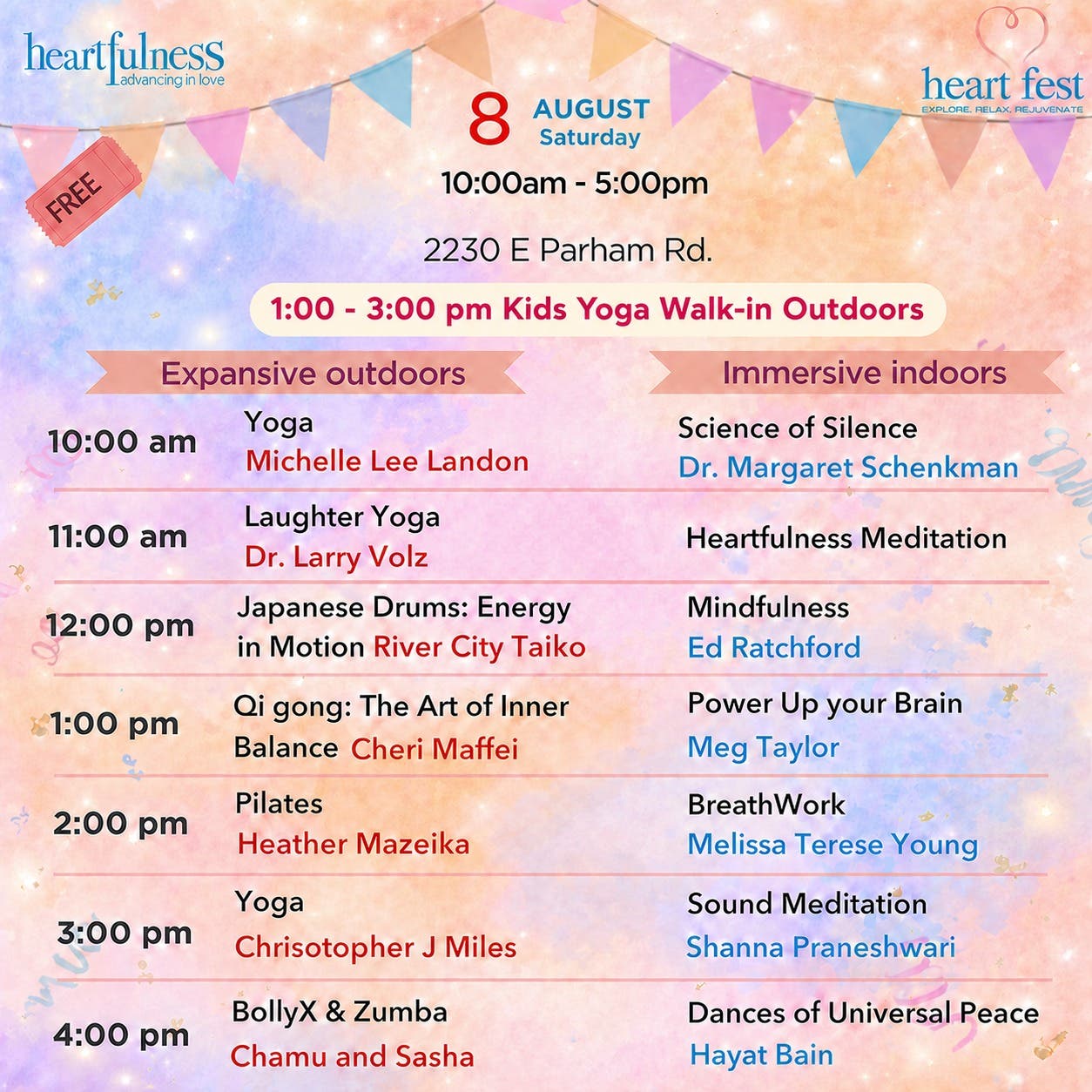 Richmond's Free HeartFest Returns — Yoga, Meditation, Wellness & Family Fun