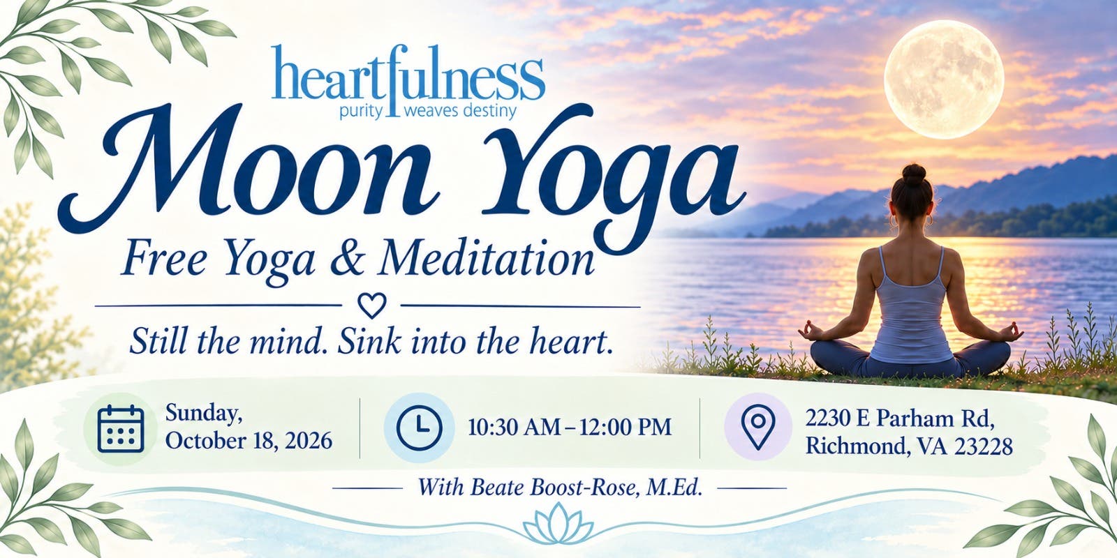 Need a Sunday Reset? Try Free Moon Yoga & Meditation in Richmond, VA