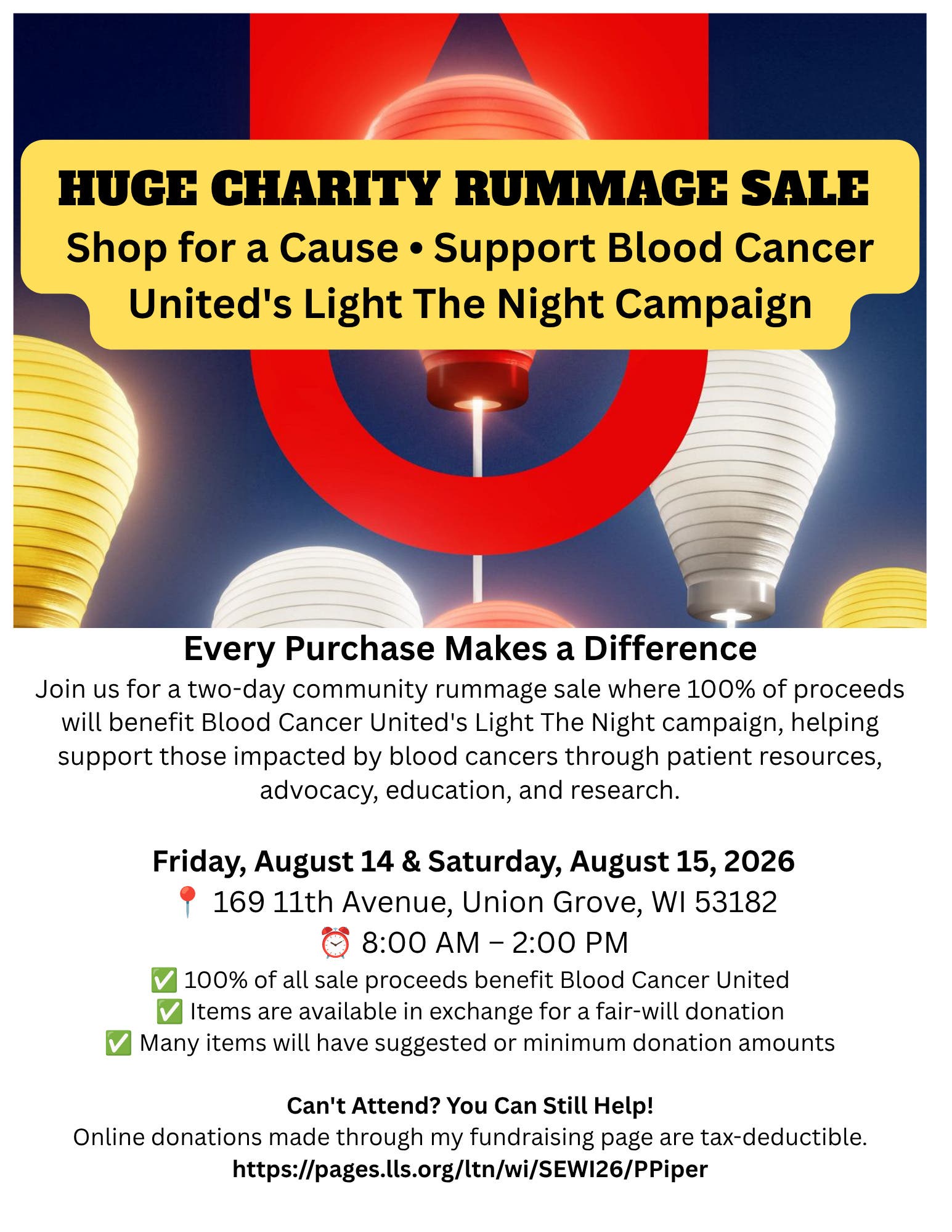 Huge Charity Rummage Sale