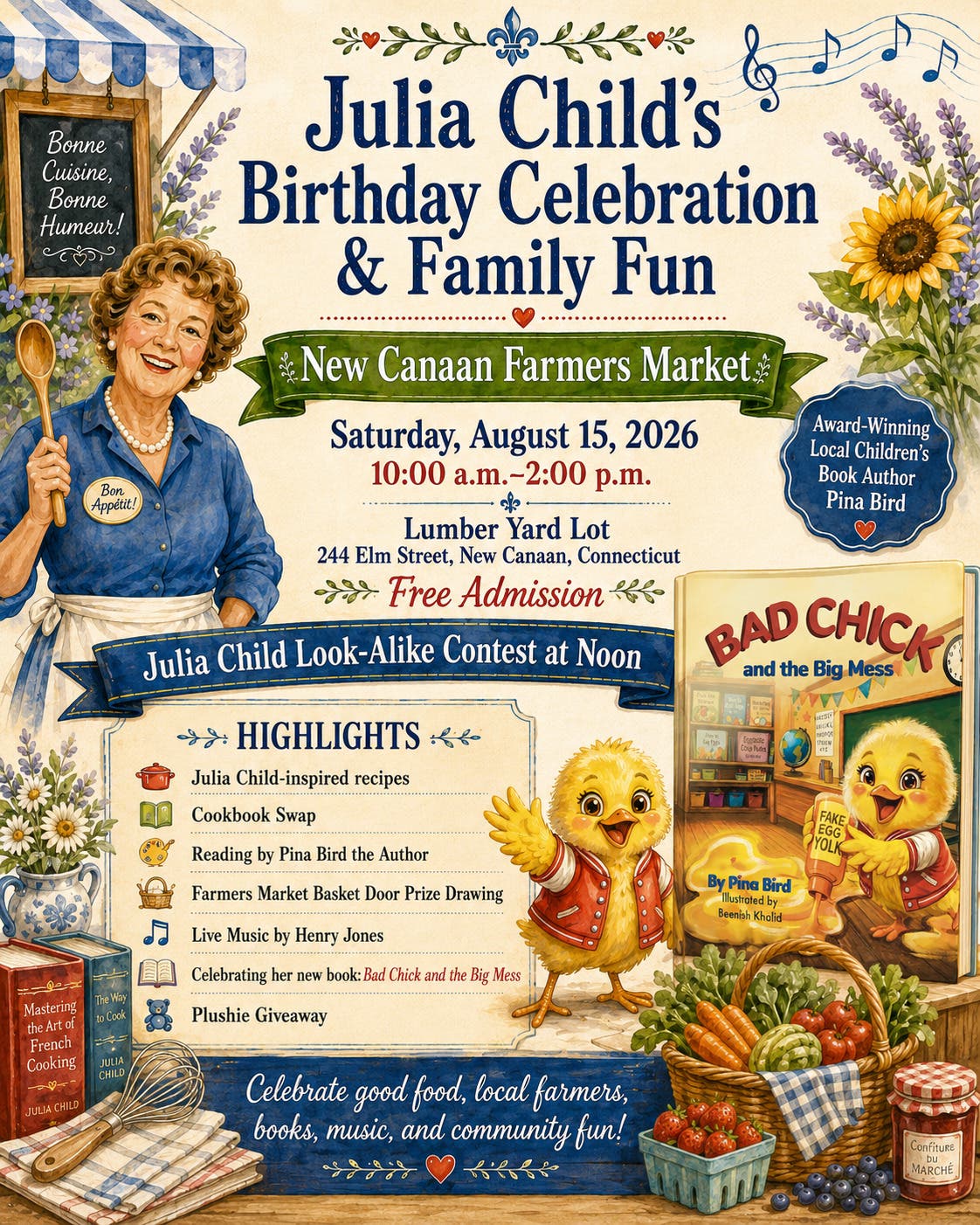 Julia Child's Birthday Celebration & Family Fun