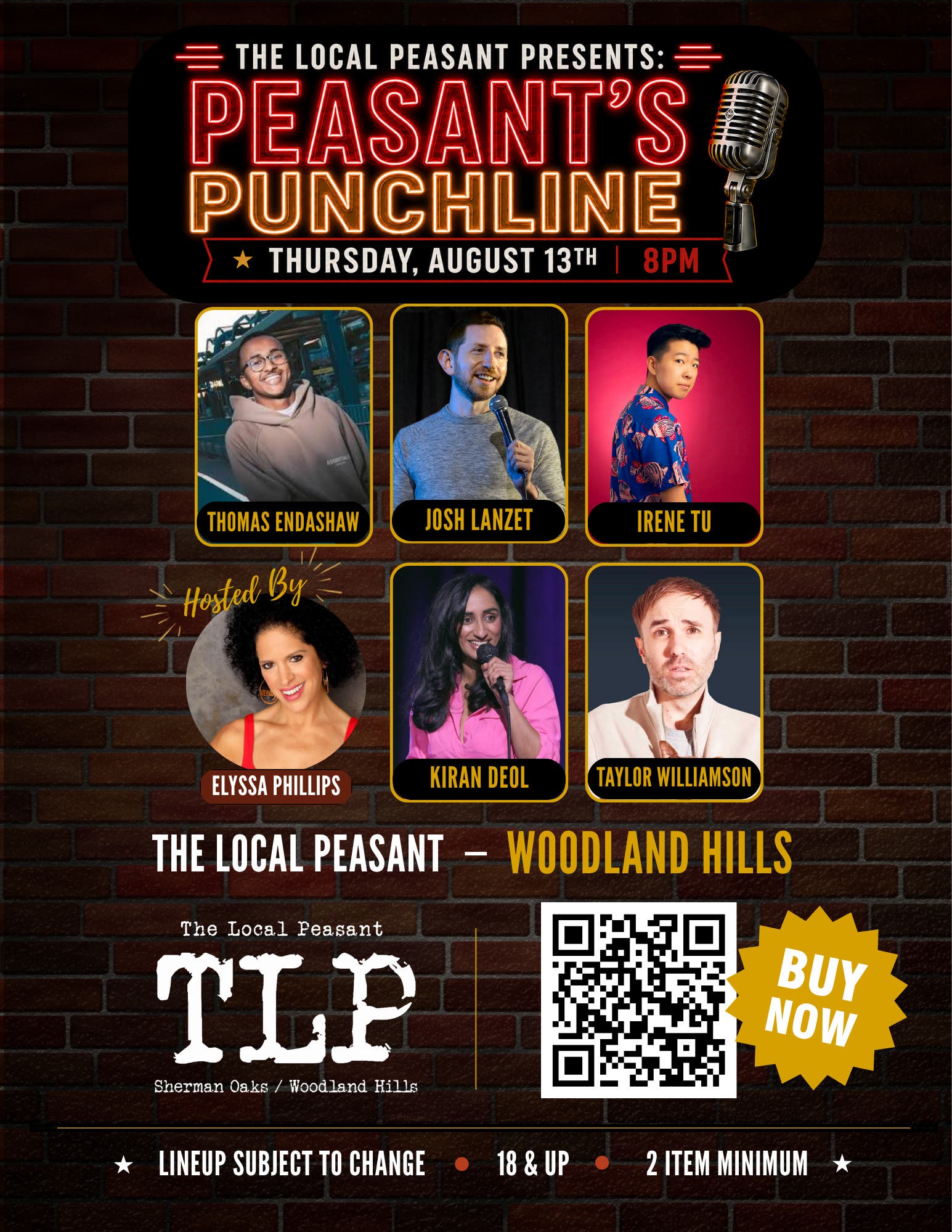 The Local Peasant Presents: Peasant's Punchline
