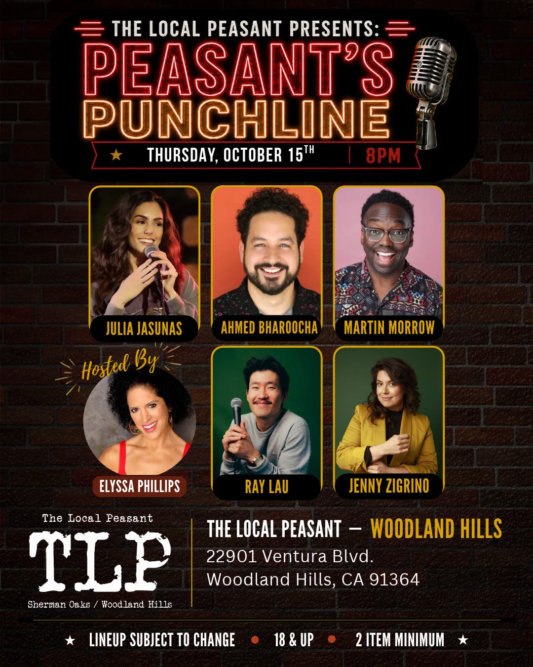 The Local Peasant Presents: Peasant's Punchline