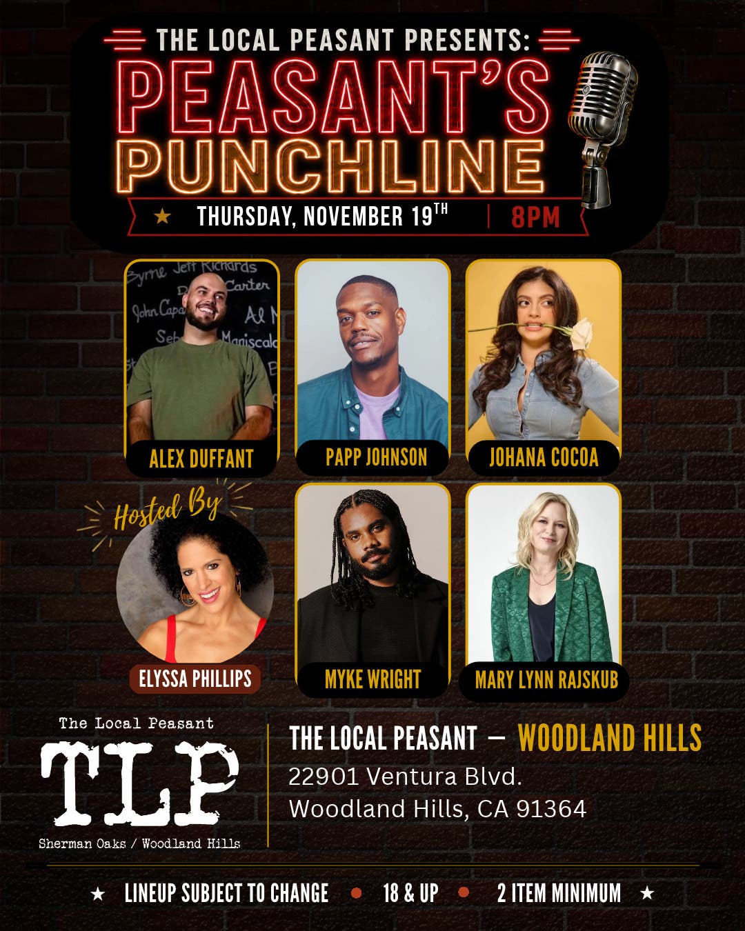 Local Peasant Presents: Peasant's Punchline