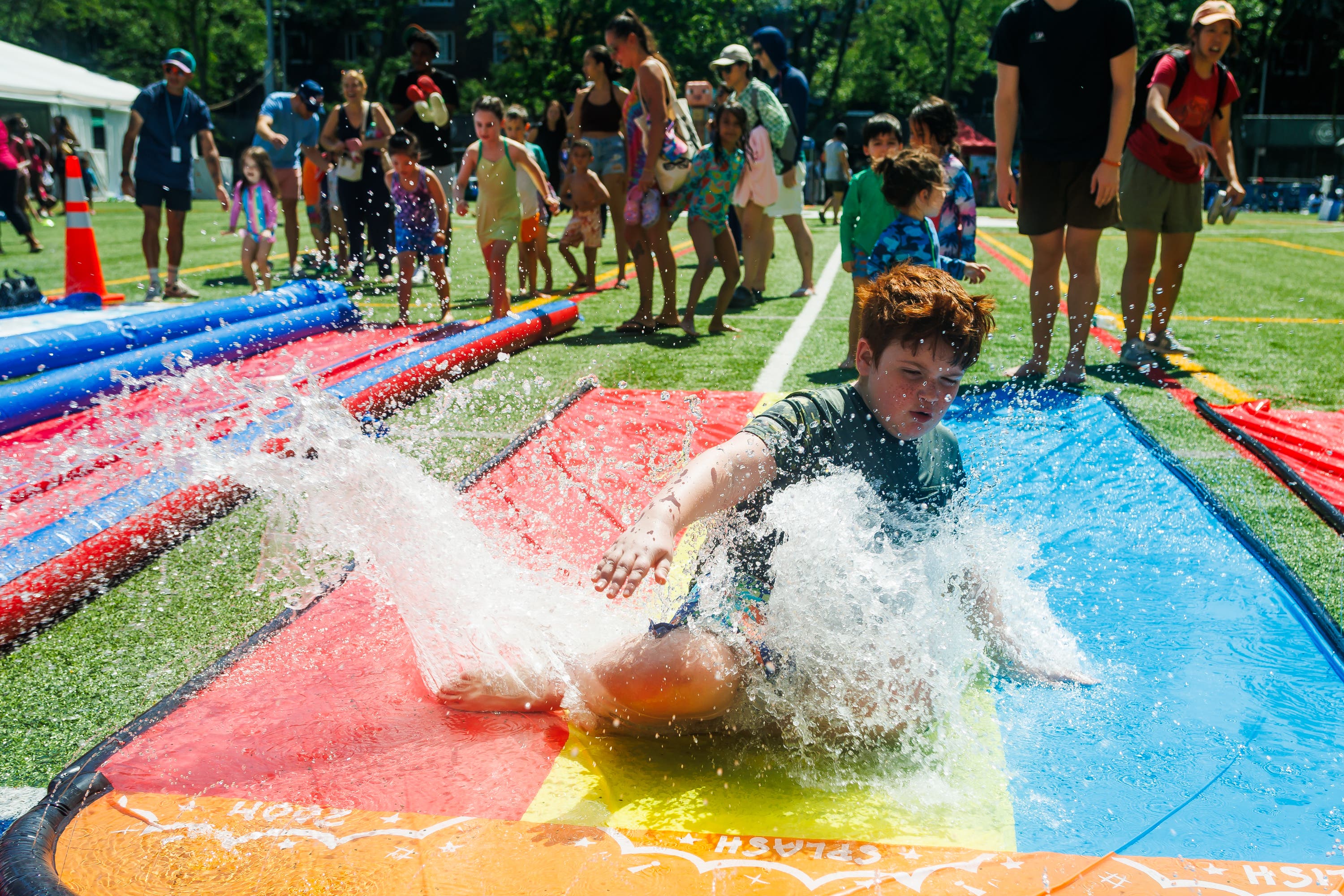 Sprinkler Day at Asphalt Green