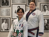 Moments after striking gold! 🥇 Snapped this photo right after her big win at the Karate Tournament in Litchfield.