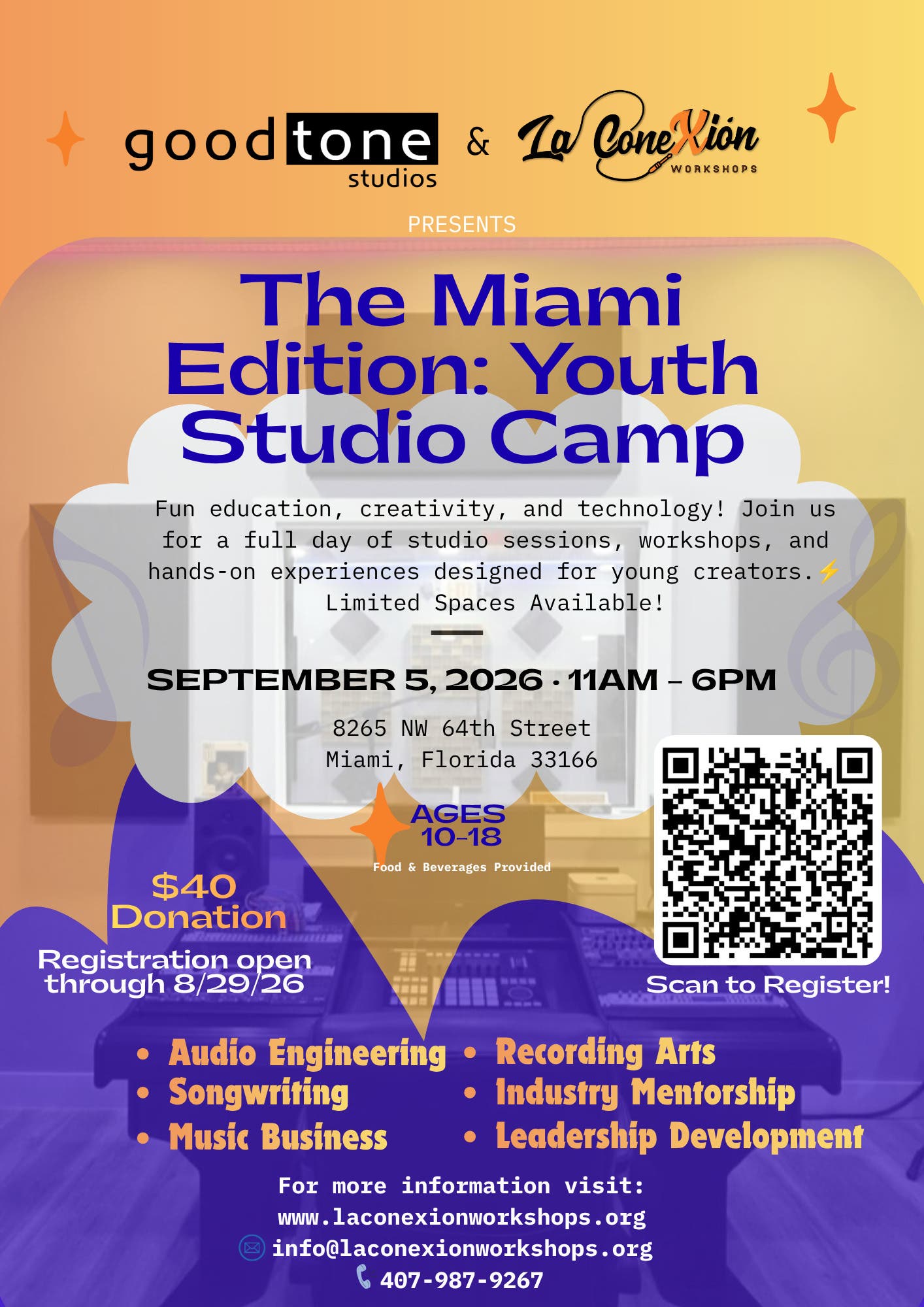The Miami Edition: Youth Studio Camp