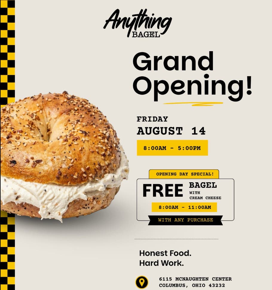 Anything Bagel Grand Opening