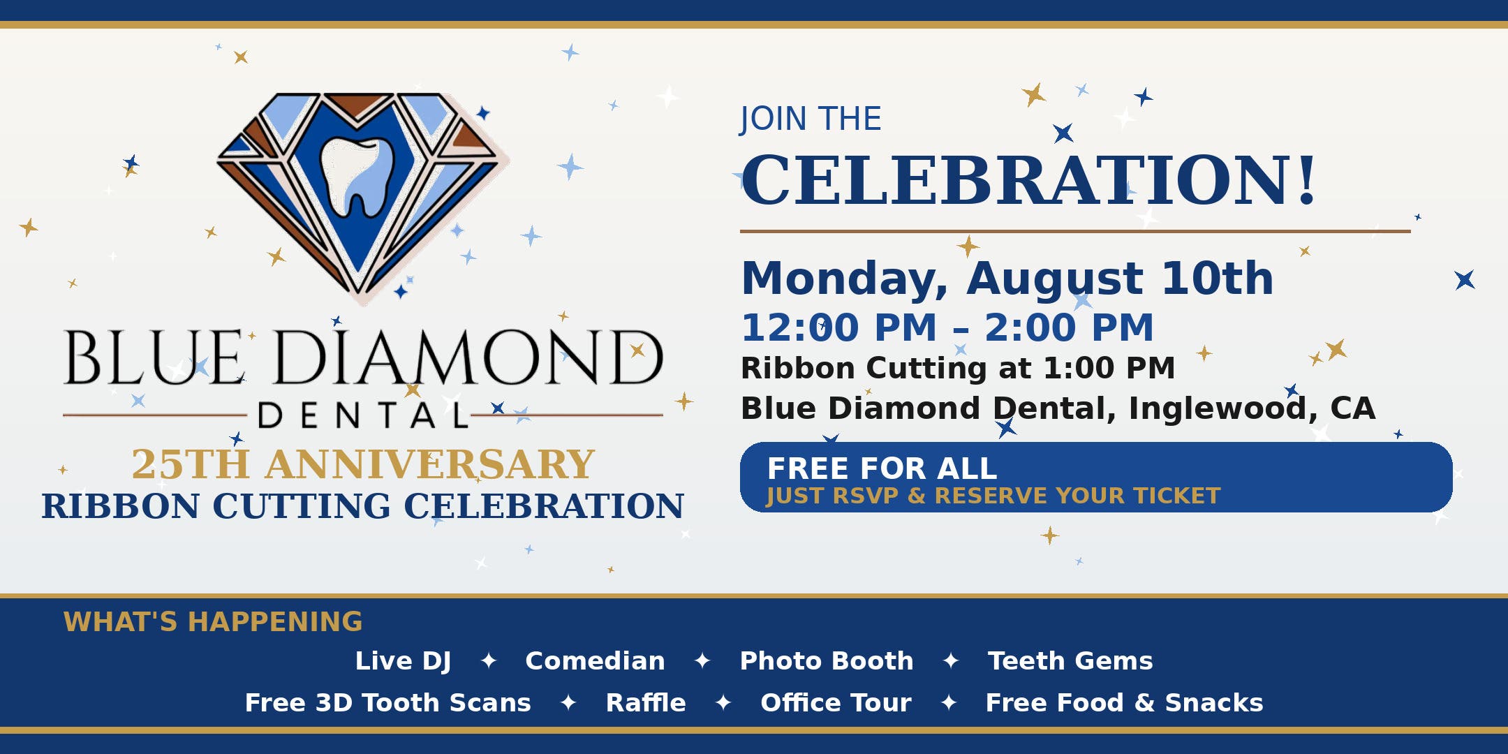 Blue Diamond Dental 25th Anniversary Ribbon Cutting Celebration